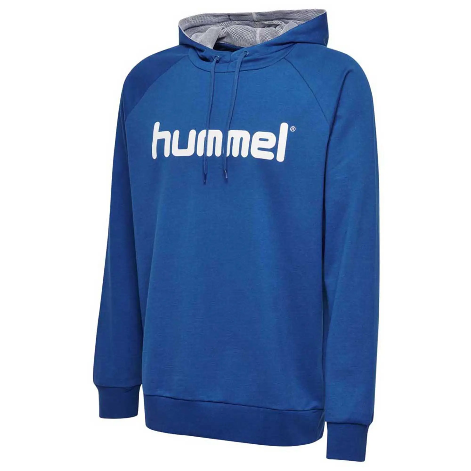 Hummel Go Cotton Logo Hoodie - ['Blue']