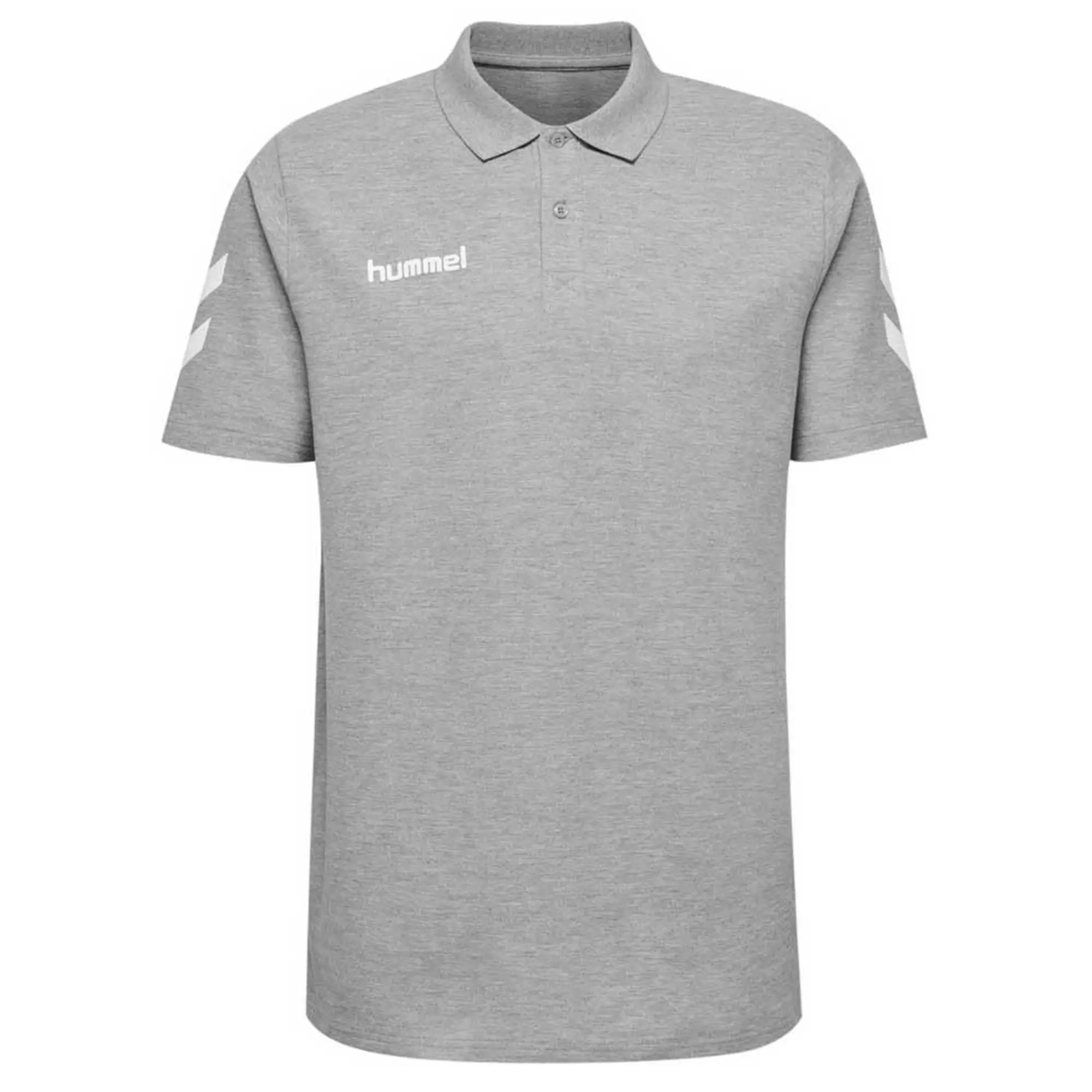 Hummel Go Cotton Short Sleeve Polo  - Grey
