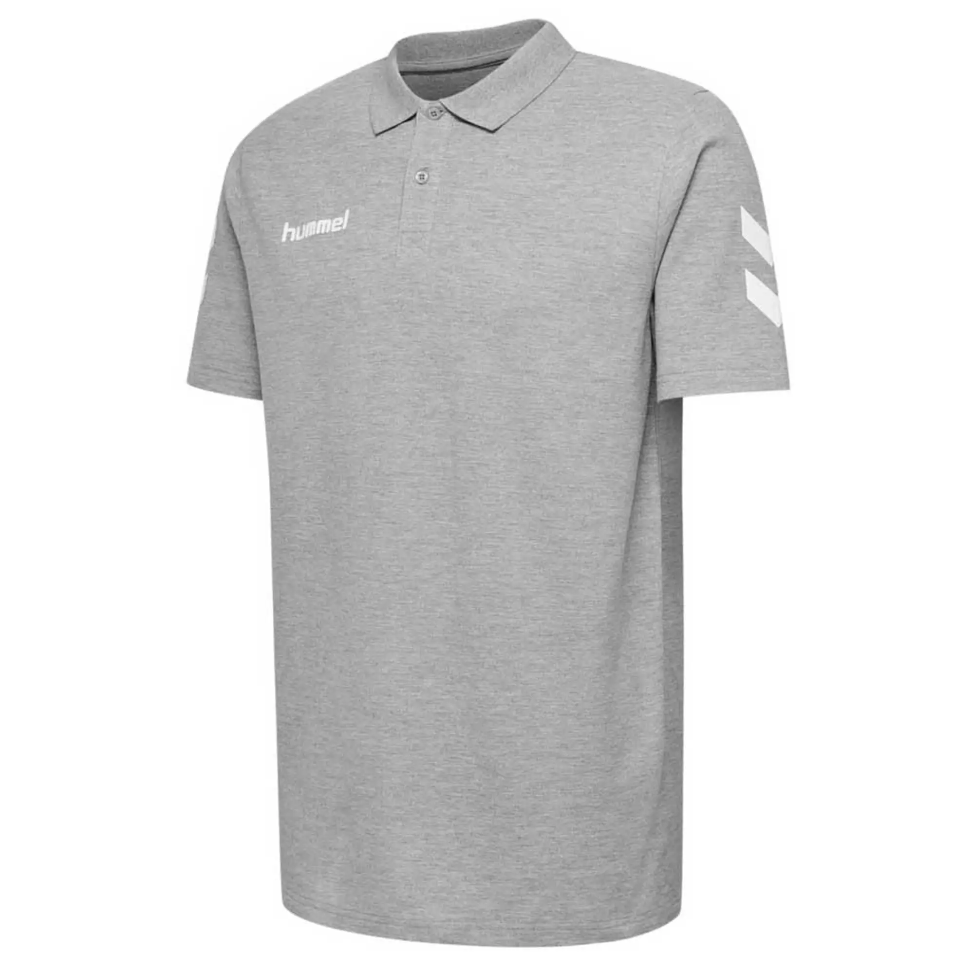 Hummel Go Cotton Short Sleeve Polo  - Grey