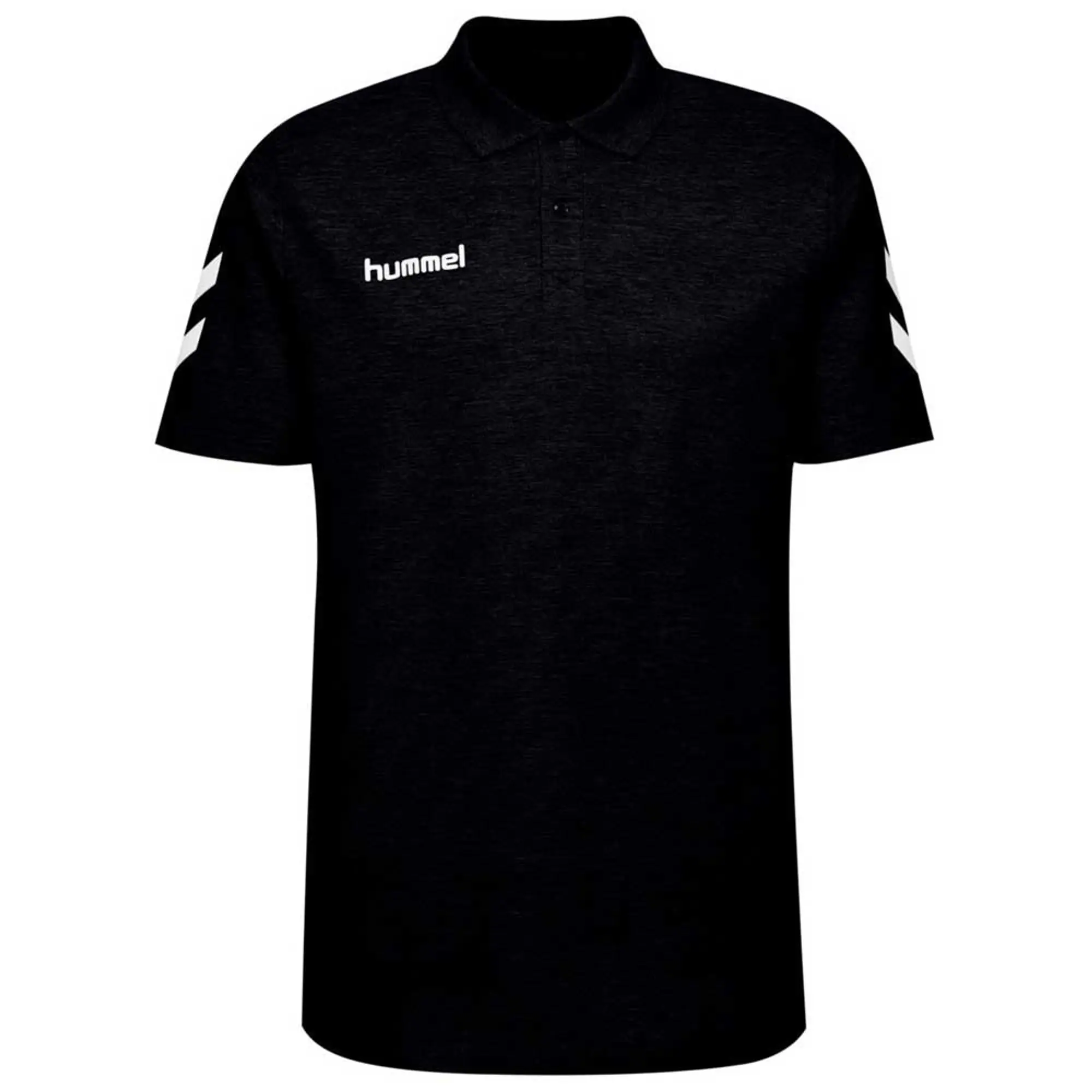 Hummel Go Cotton Short Sleeve Polo  - Black