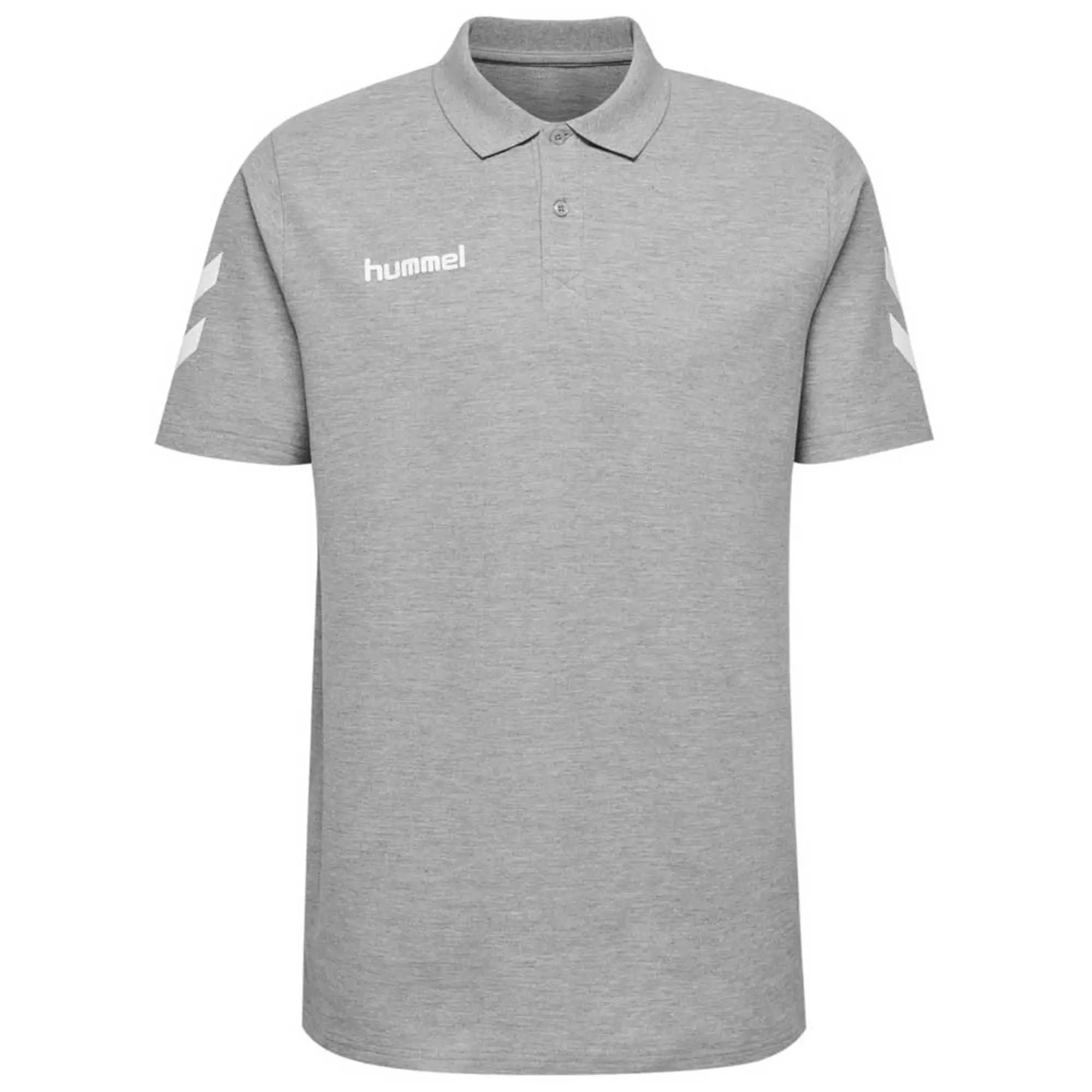 Hummel Go Cotton Short Sleeve Polo  - Grey