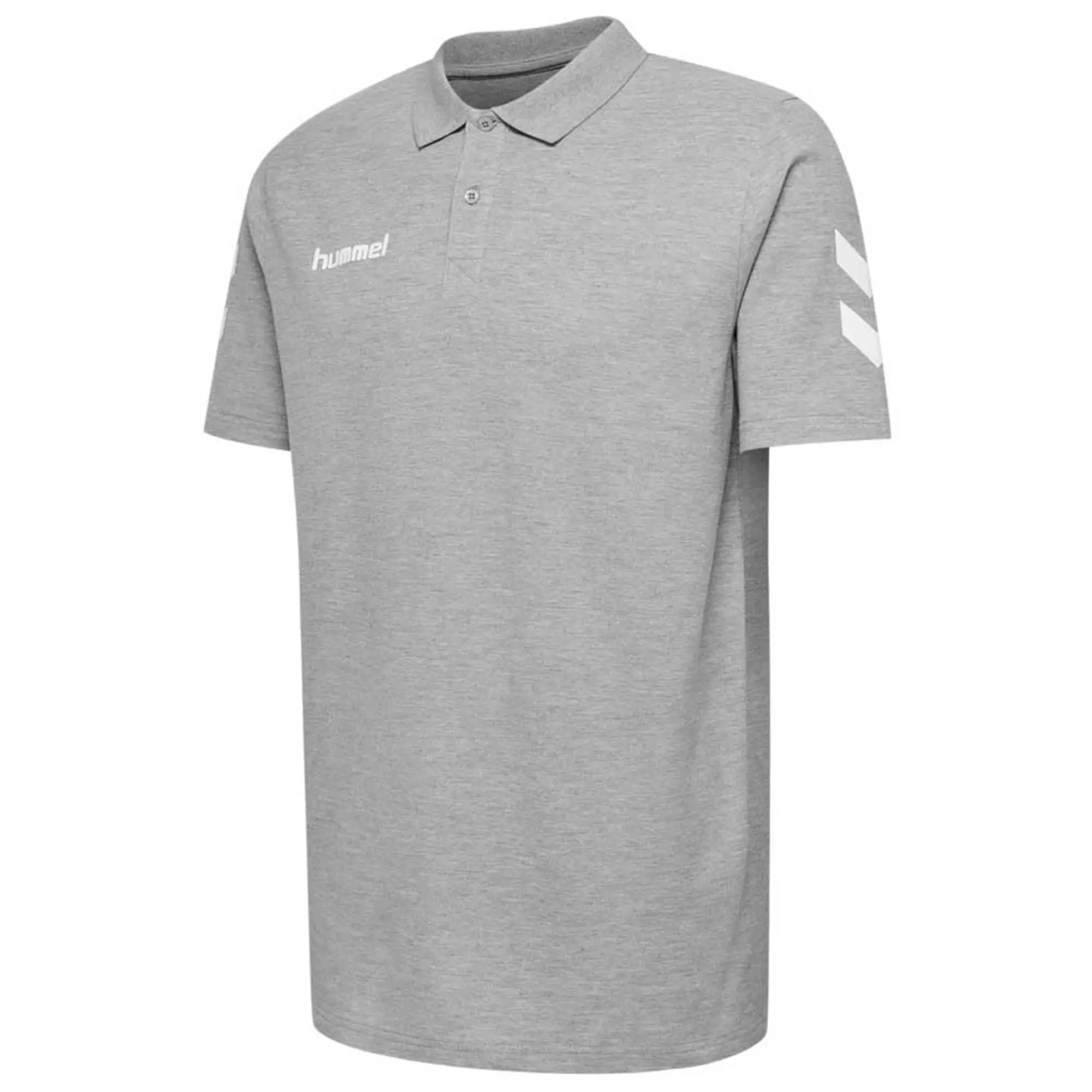 Hummel Go Cotton Short Sleeve Polo  - Grey
