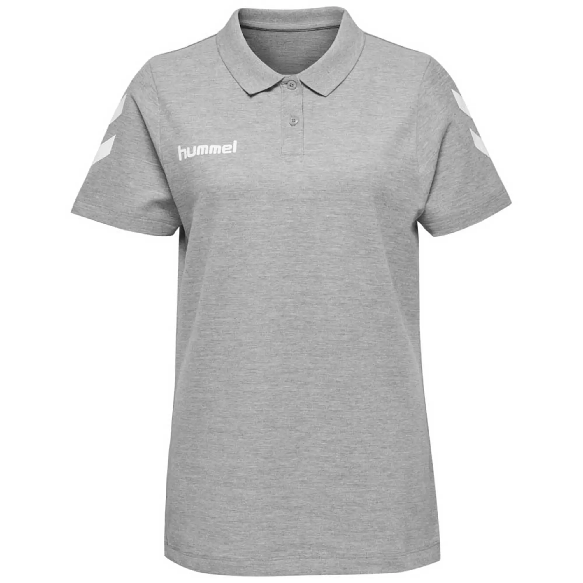 Hummel Go Cotton Short Sleeve Polo  - Grey