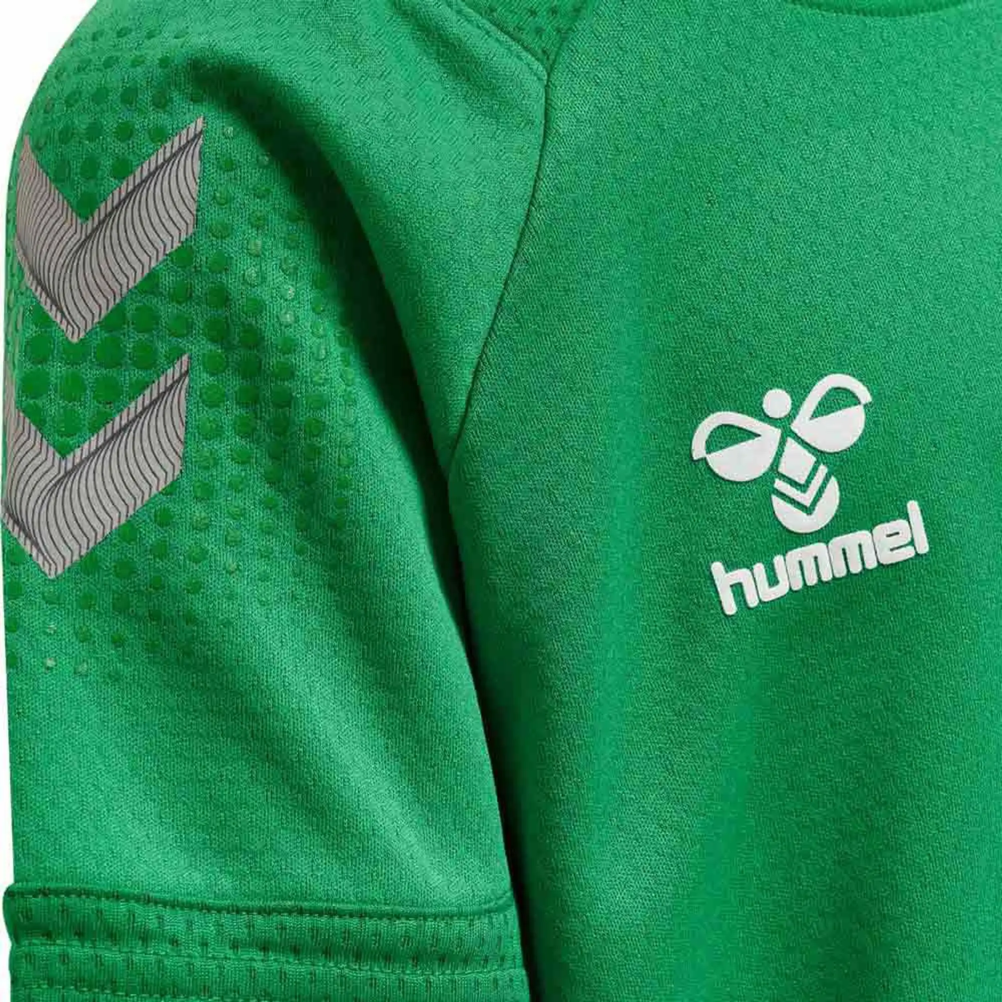 Hummel Lead Poly Short Sleeve T-shirt  - Green