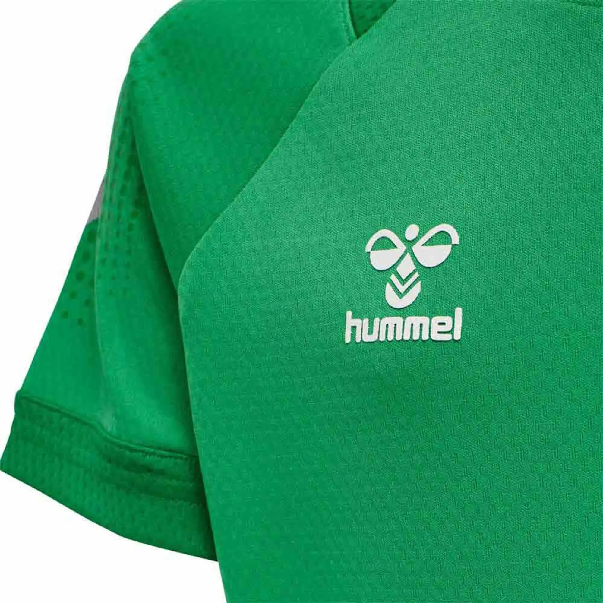 Hummel Lead Poly Short Sleeve T-shirt  - Green