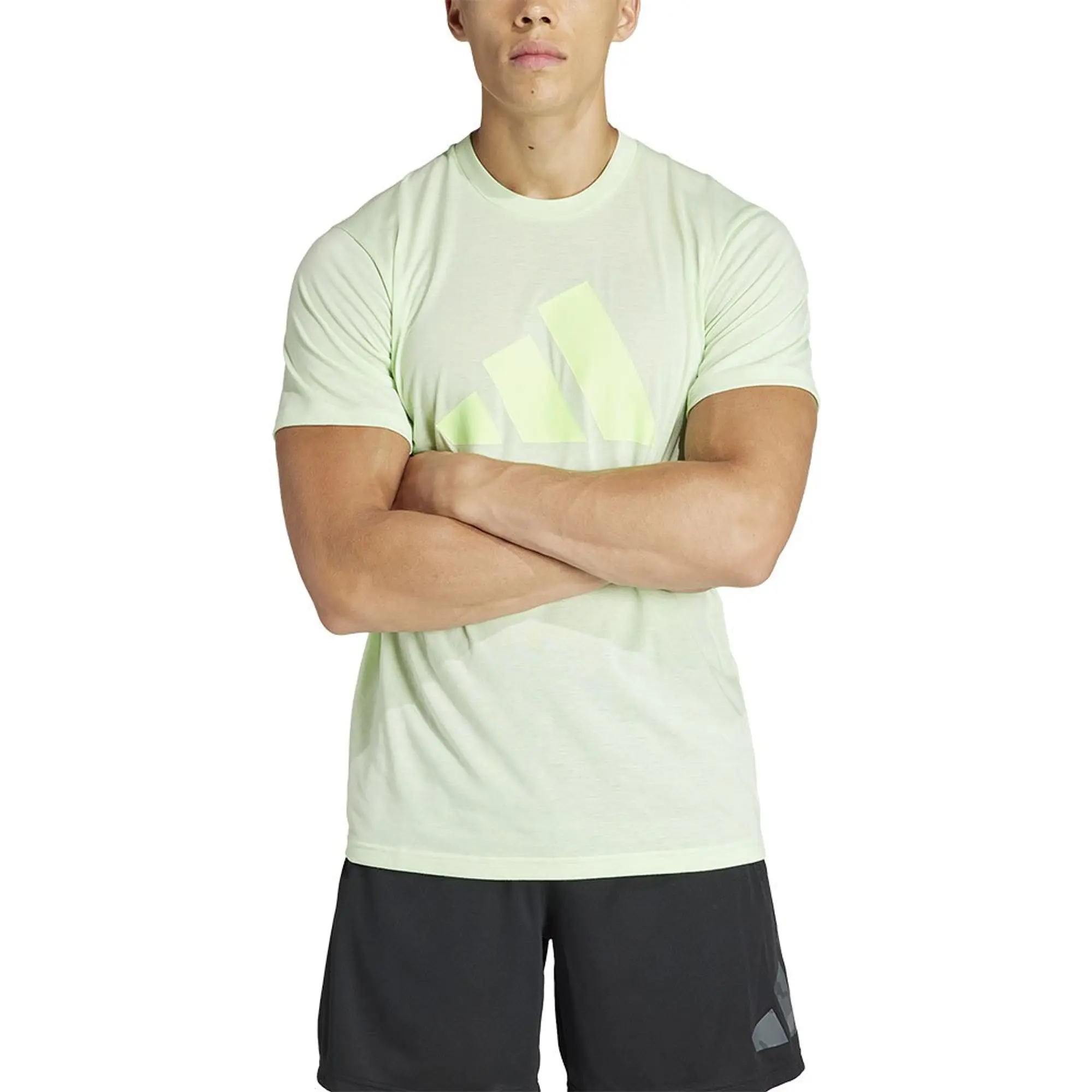 adidas Train Essentials Feelready Logo Training T-Shirt Mens - Green