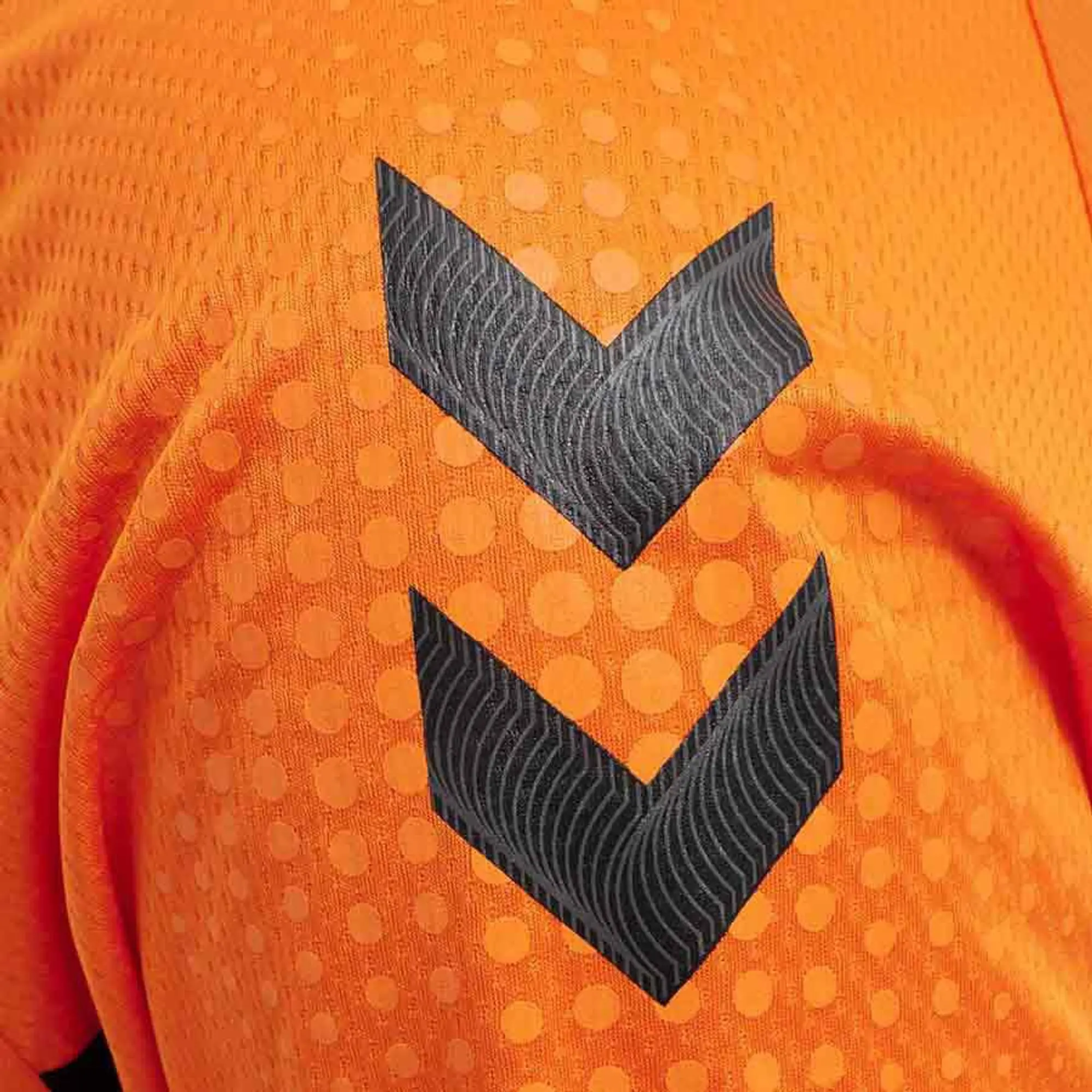 Hummel Lead Poly Short Sleeve T-shirt  - Orange