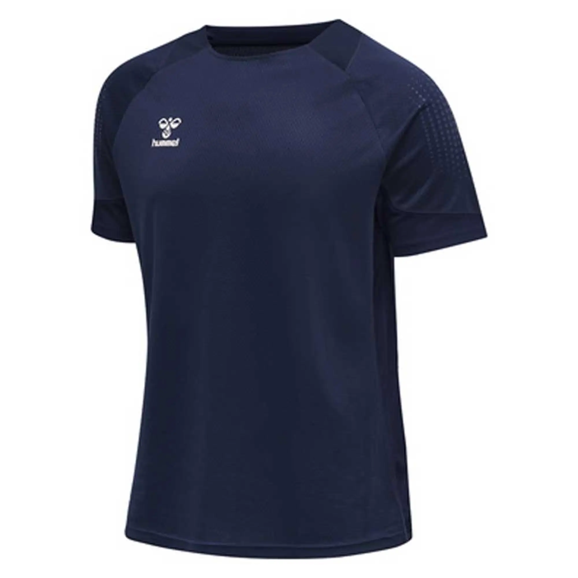 Hummel Lead Poly Short Sleeve T-shirt  - Blue