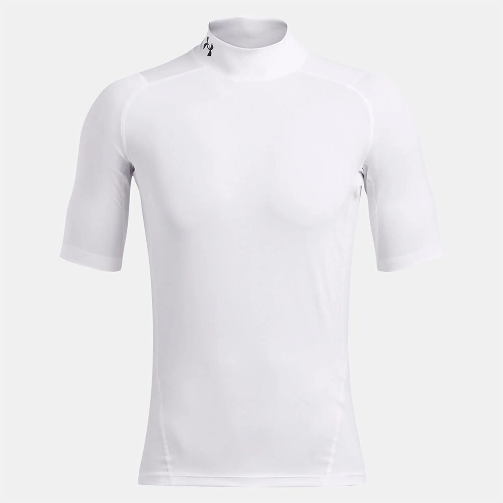 Under Armour Men's HeatGear® Compression Mock Short Sleeve White / Black XXL