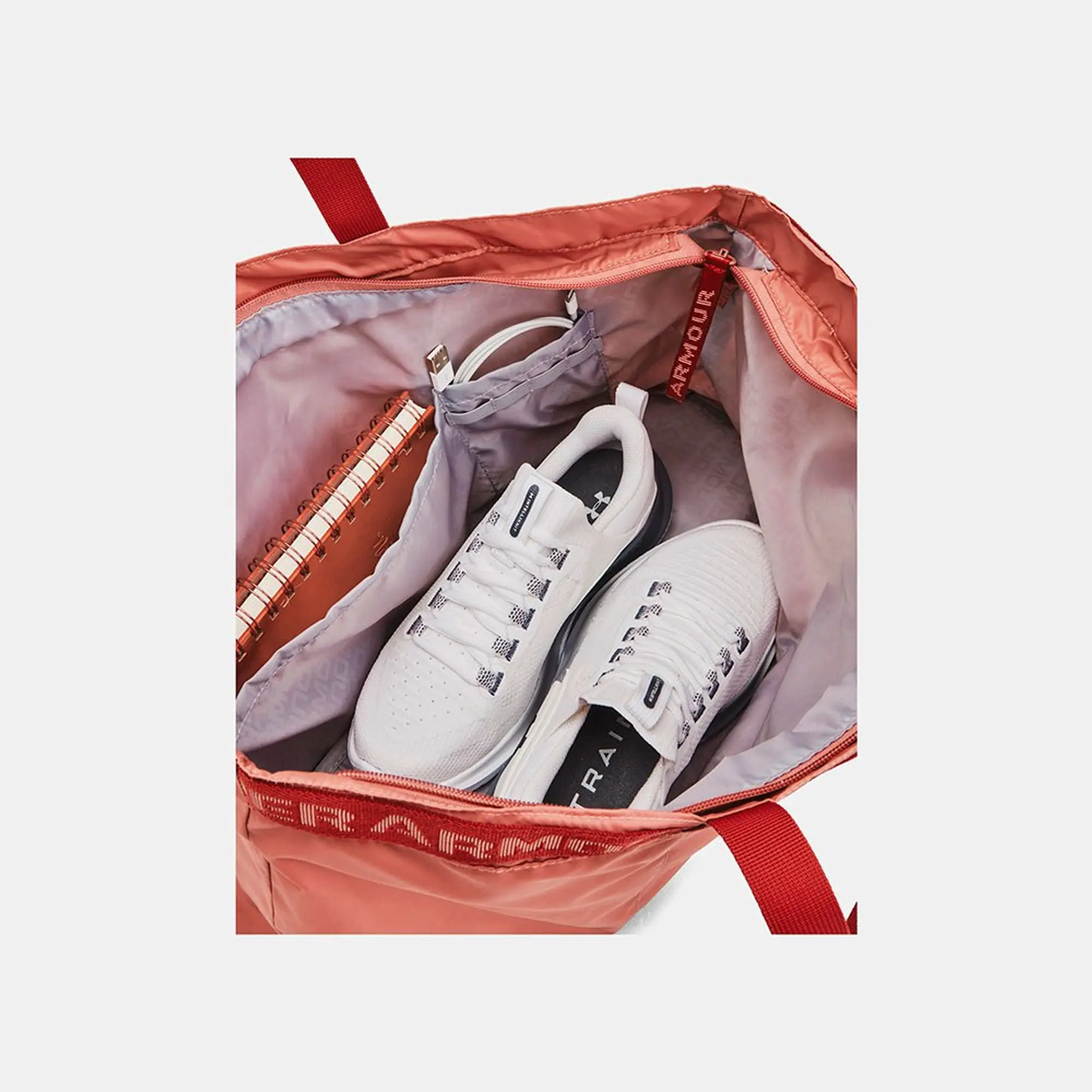 Women's  Under Armour  Favorite Tote Bag Canyon Pink / Earthen Orange OSFM