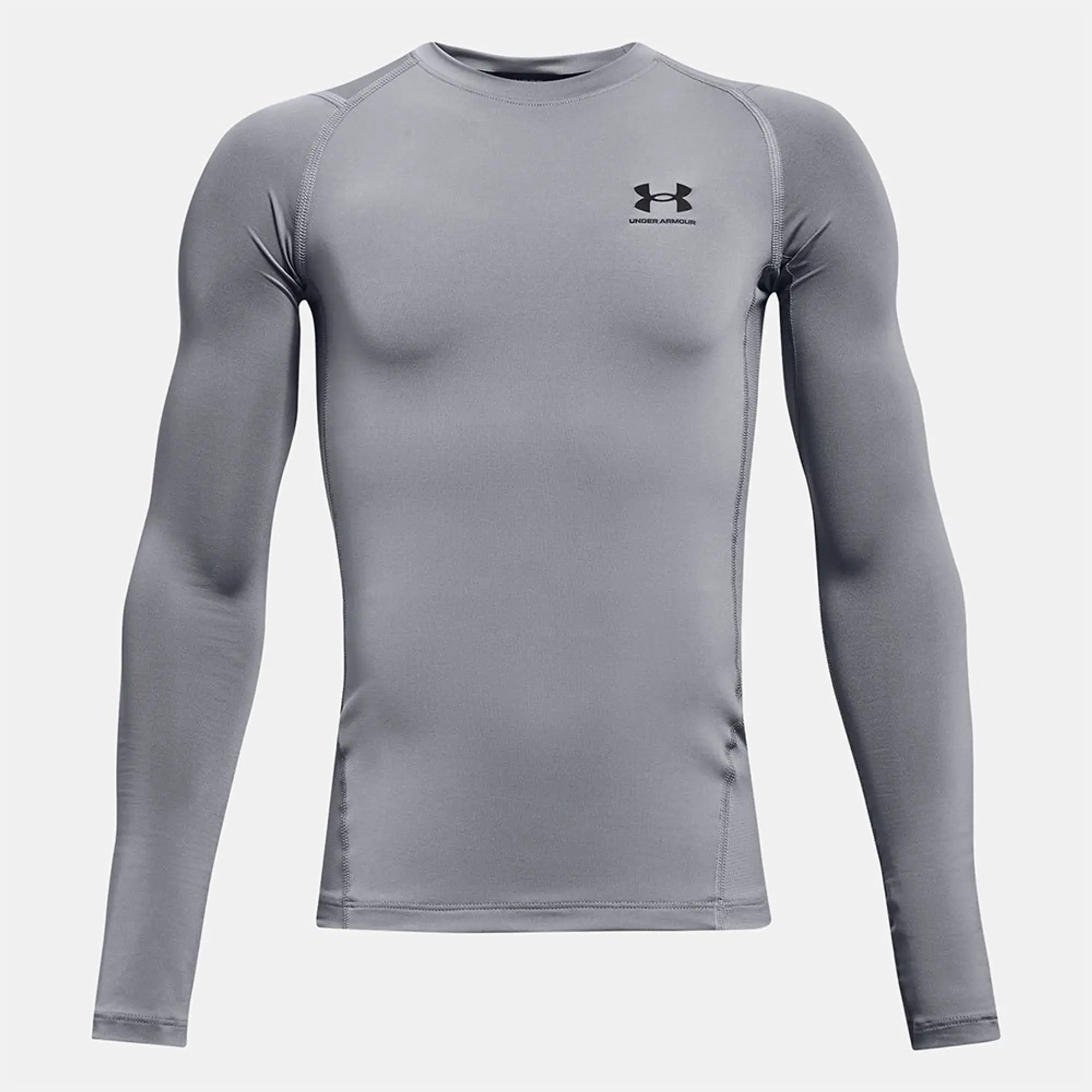 Under Armour Boys' HeatGear® Armour Long Sleeve Steel / Black YXL (63 - 67 in)