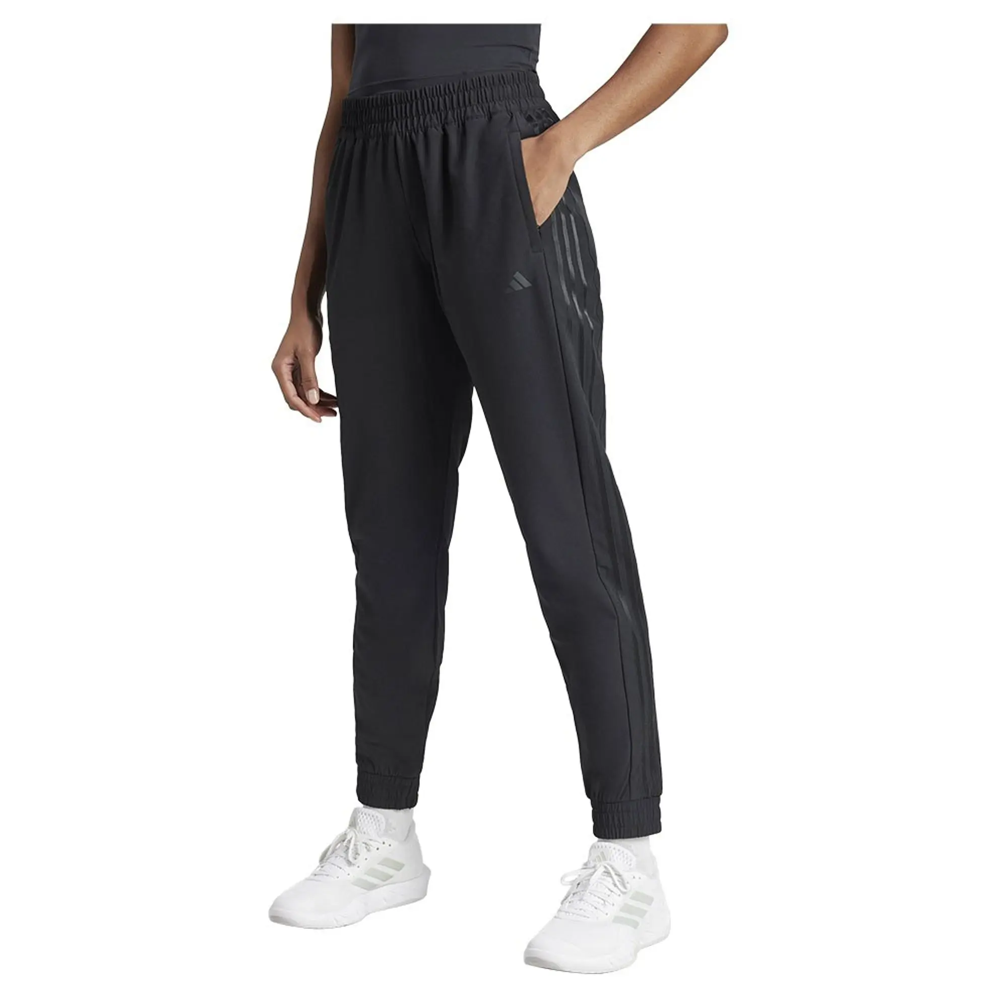 Adidas Pacer All Gym 3 Stripes Woven Joggers  - Black