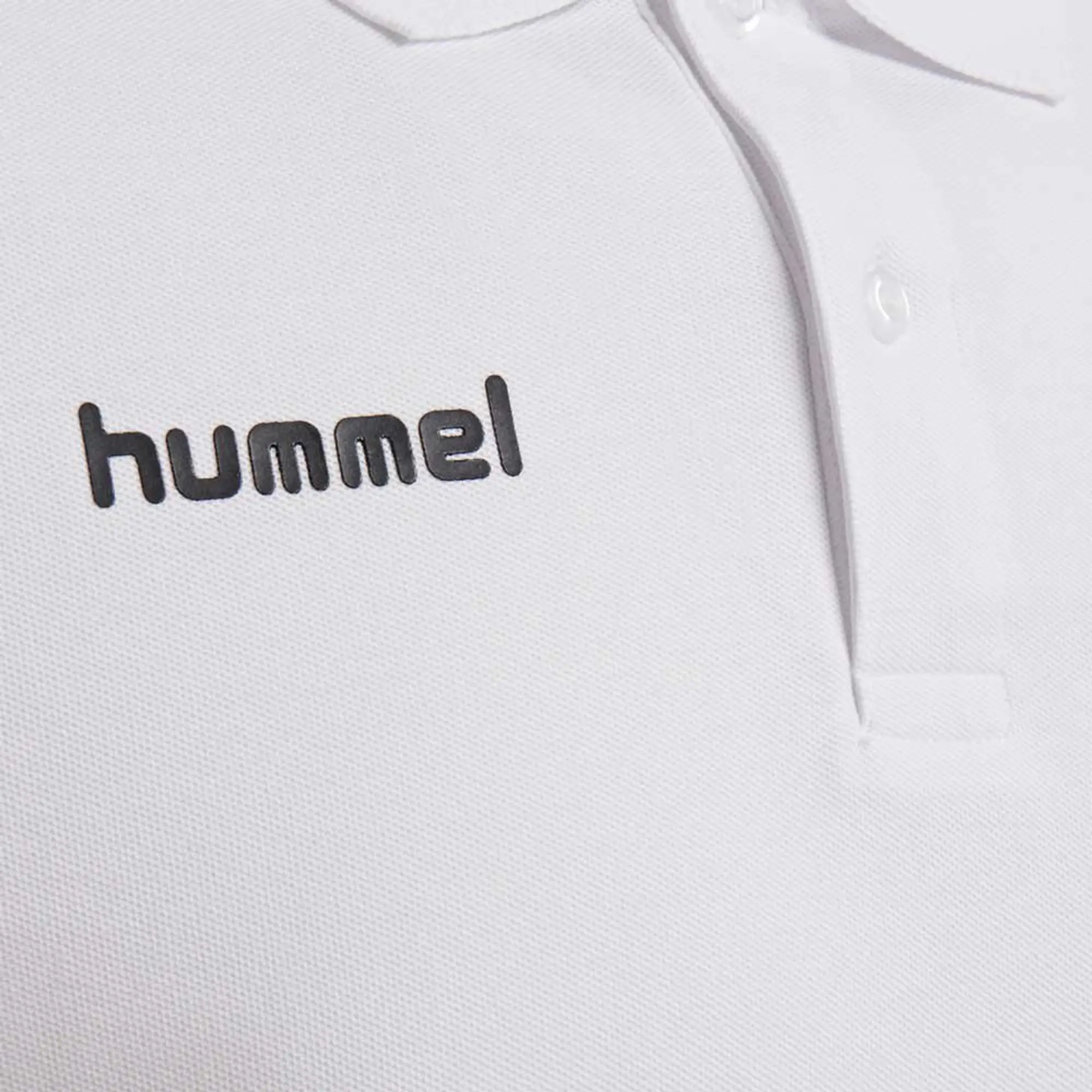 Hummel Go Cotton Short Sleeve Polo  - White