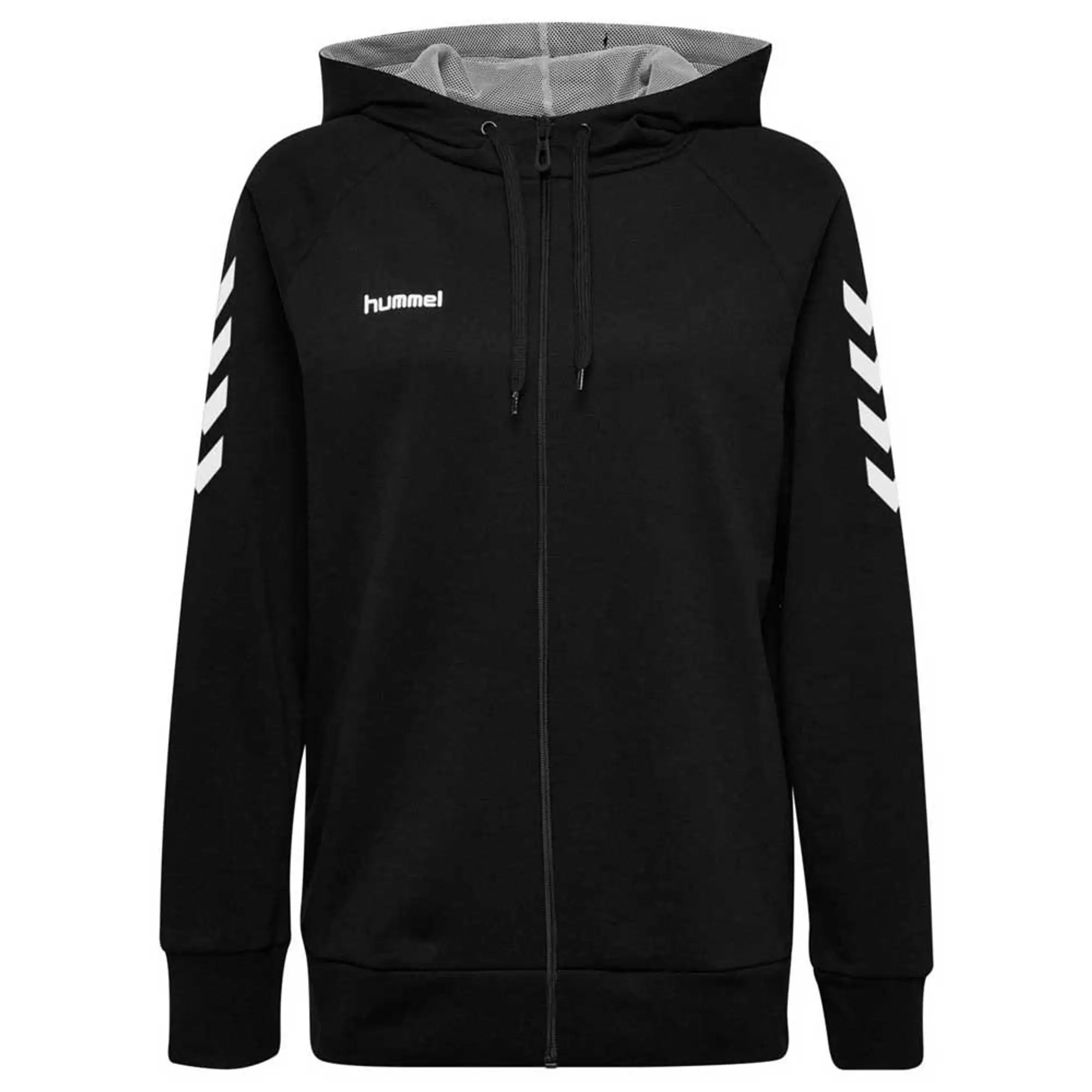 Hummel Go Cotton Hoodie Fz - ['Black']