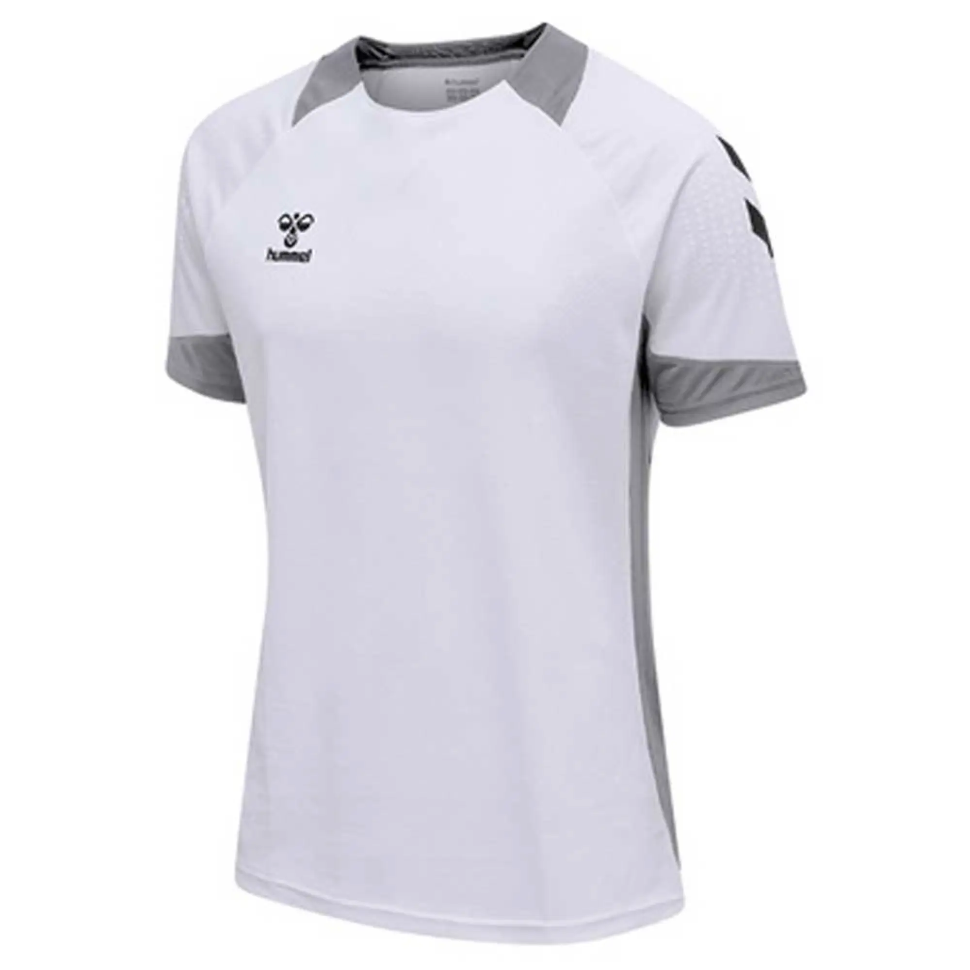 Hummel Lead Poly Short Sleeve T-shirt  - White