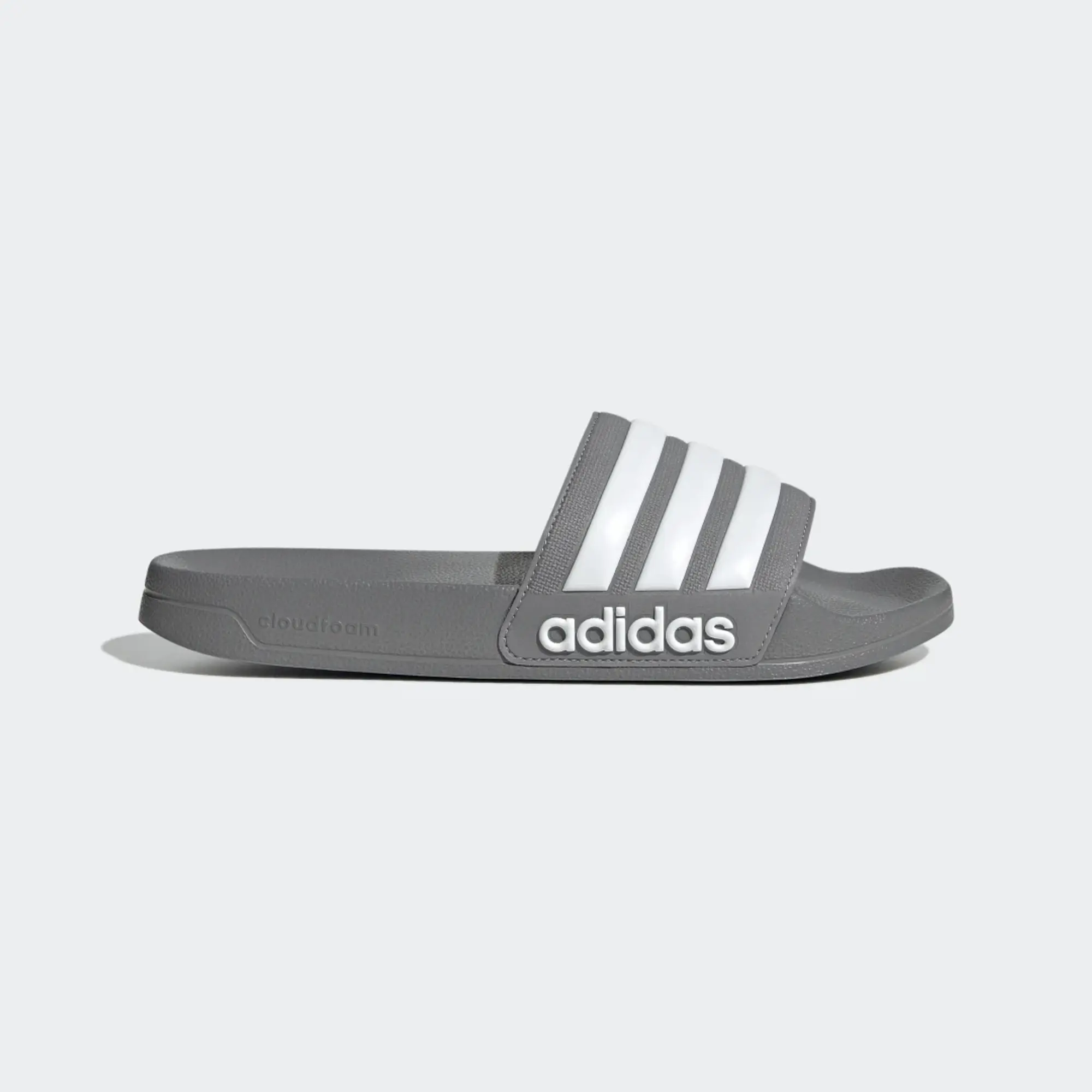 adidas Adilette Slides - Grey Three