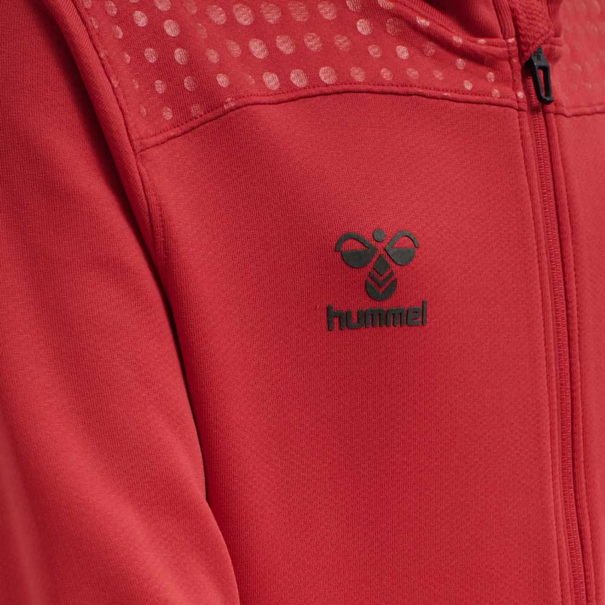 Hummel Lead Hoodie Fz - ['Red']