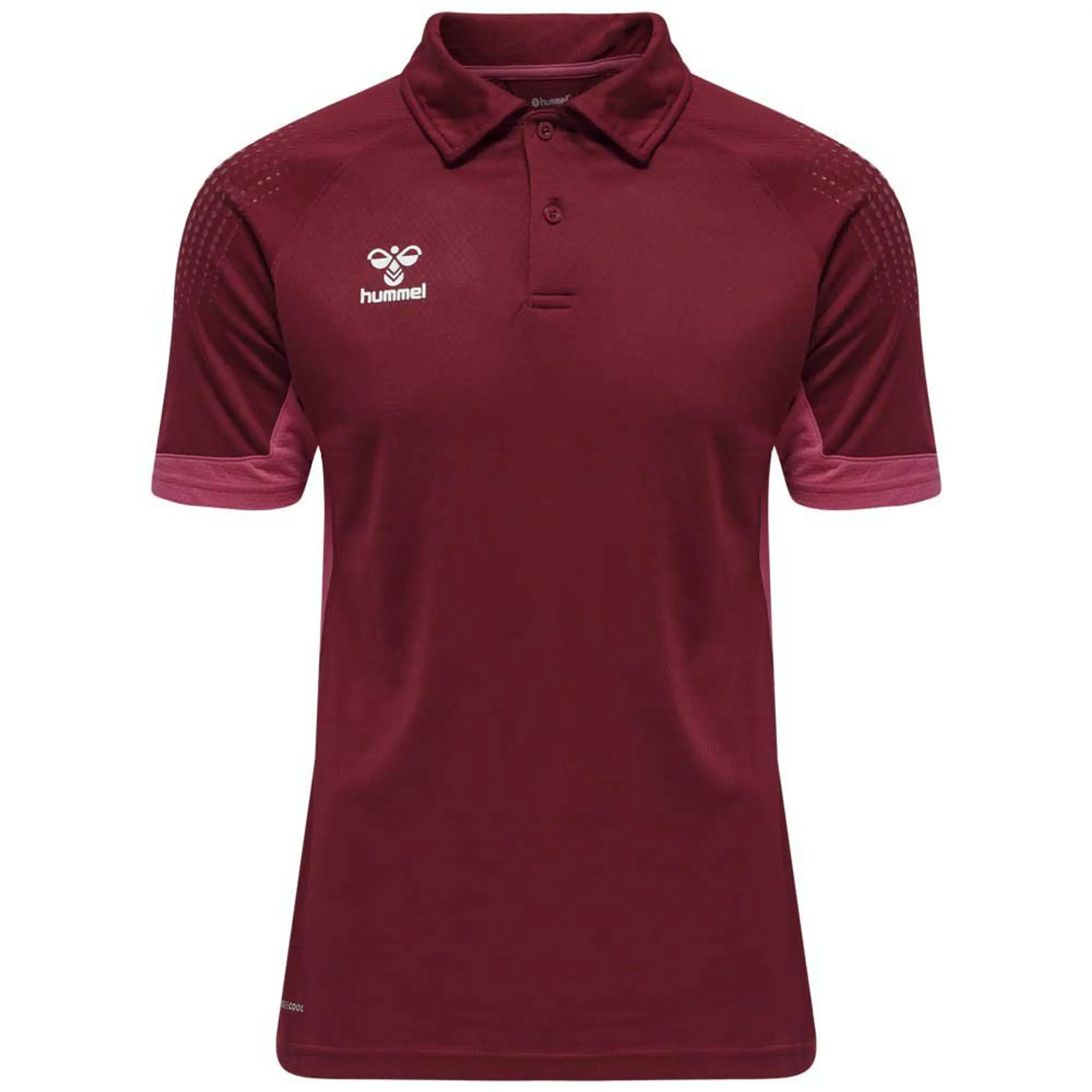 Hummel Lead Functional Short Sleeve Polo  - Red