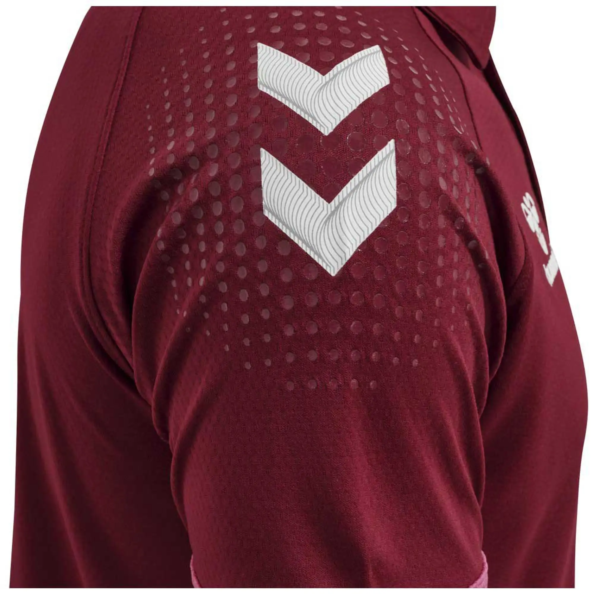 Hummel Lead Functional Short Sleeve Polo  - Red
