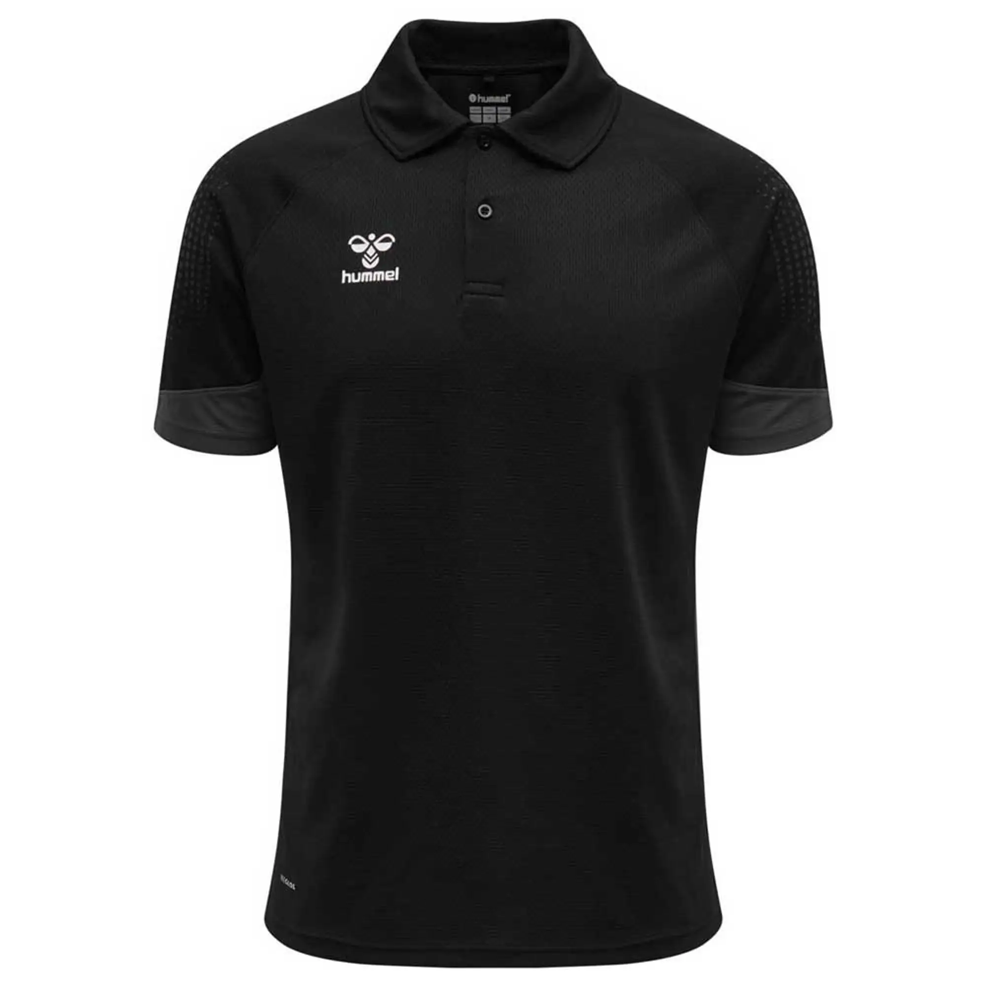 Hummel Lead Functional Short Sleeve Polo  - Black