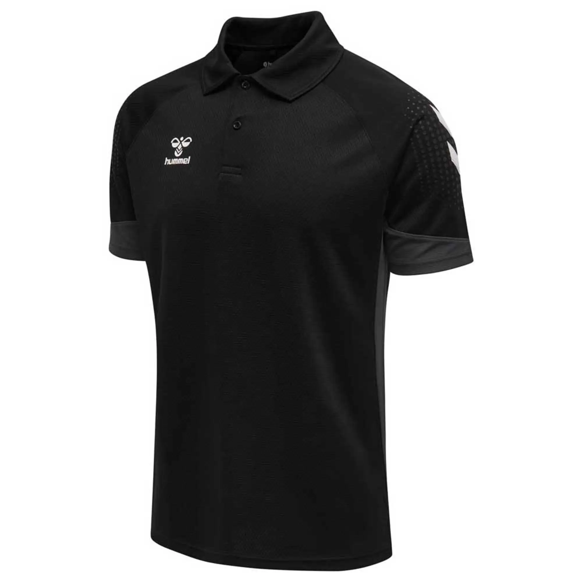 Hummel Lead Functional Short Sleeve Polo  - Black