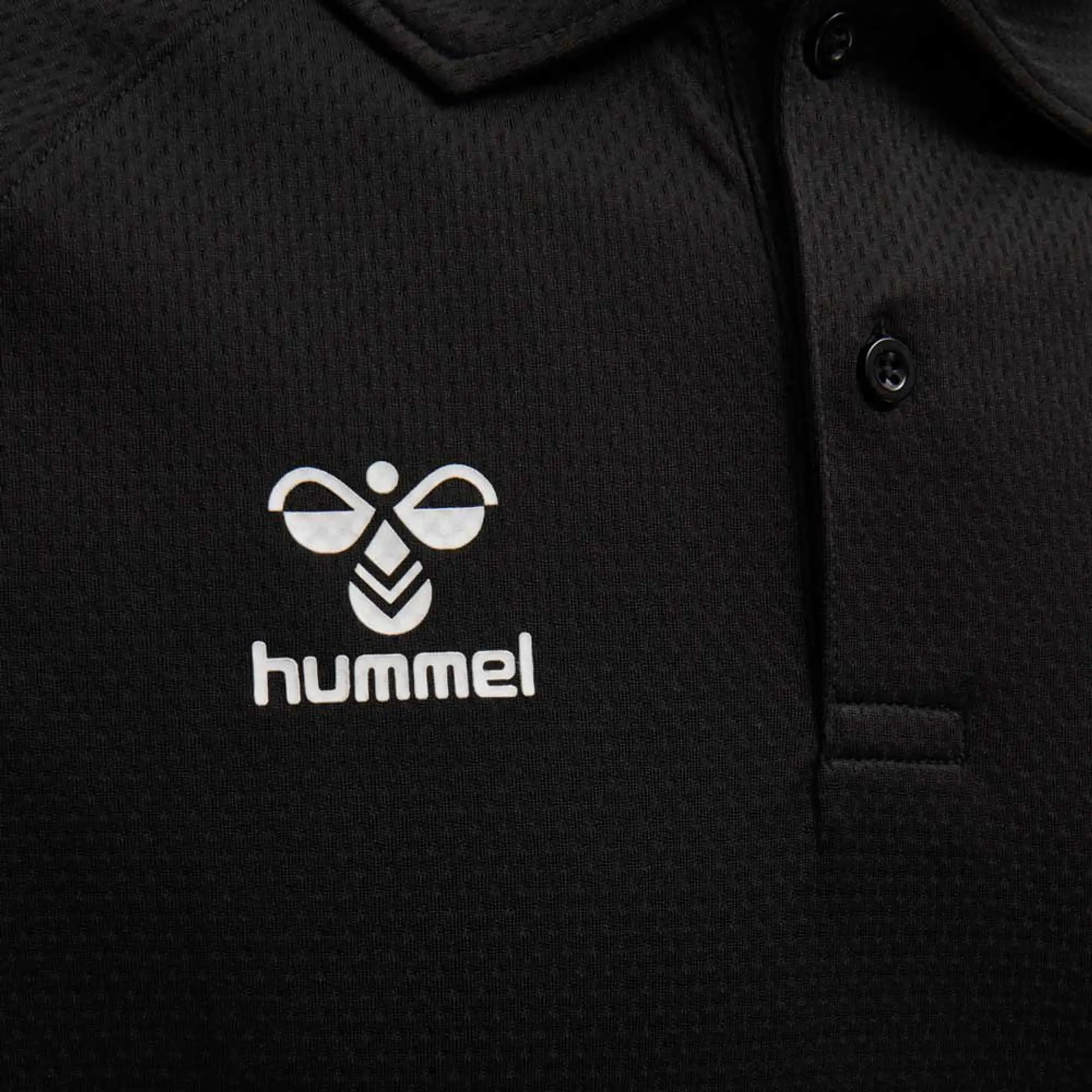 Hummel Lead Functional Short Sleeve Polo  - Black