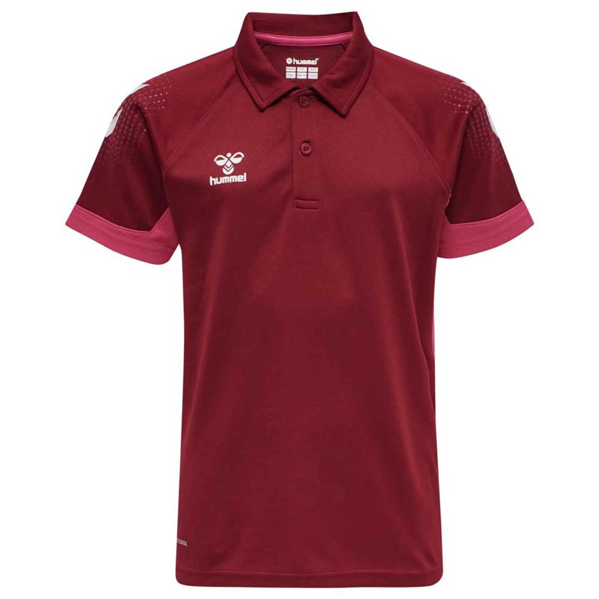 Hummel Lead Functional Short Sleeve Polo  - Red