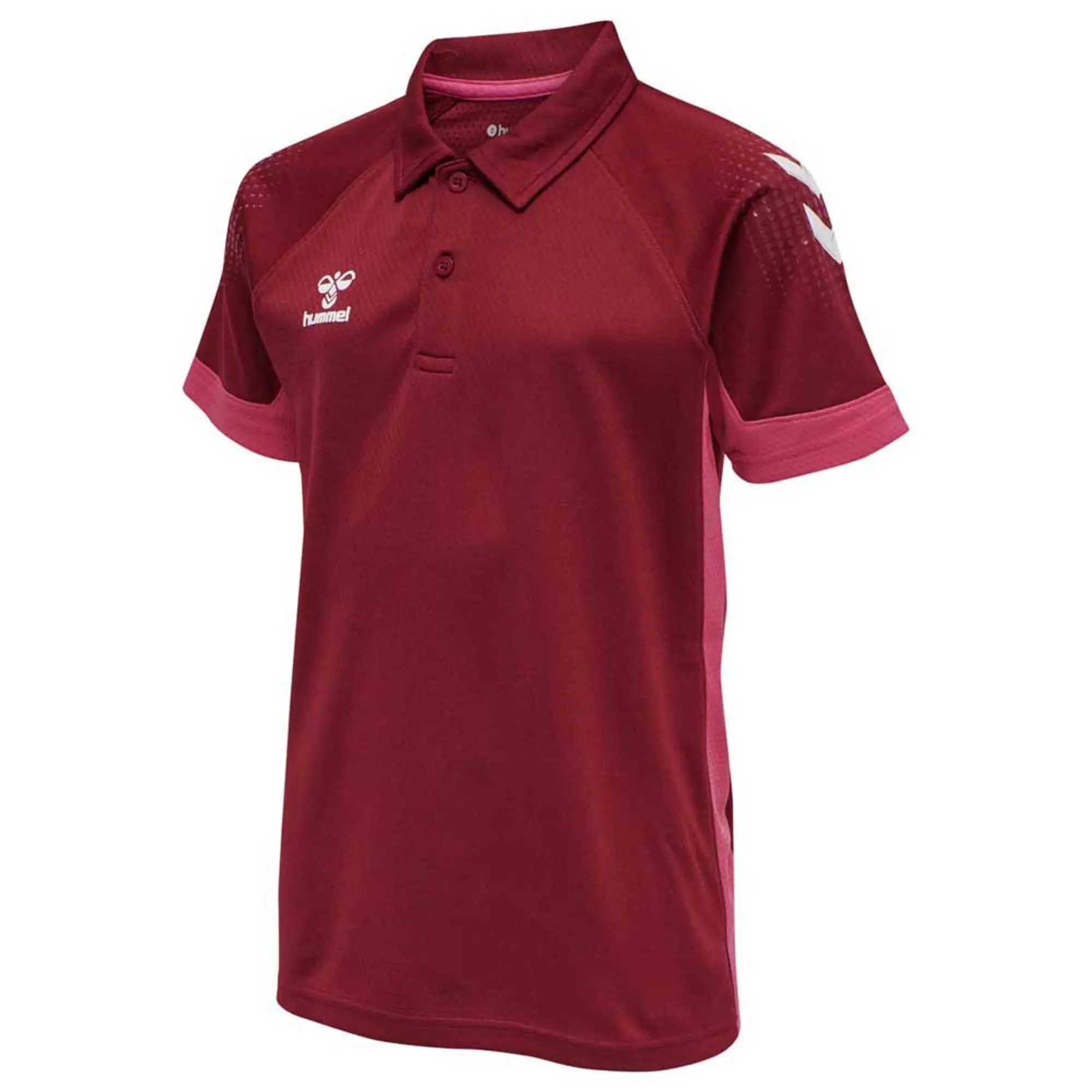Hummel Lead Functional Short Sleeve Polo  - Red