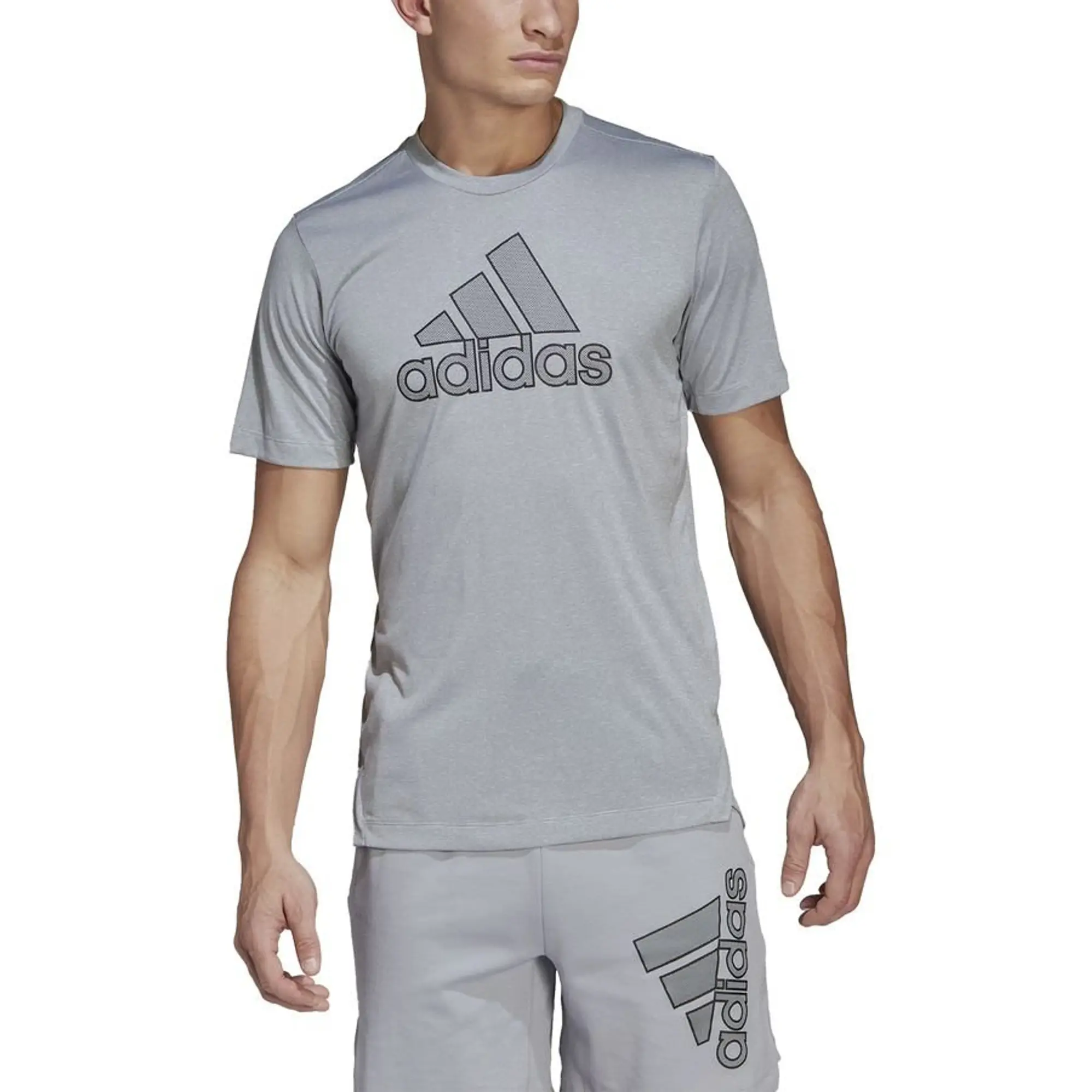 Adidas Training T-Shirt - ['Grey']