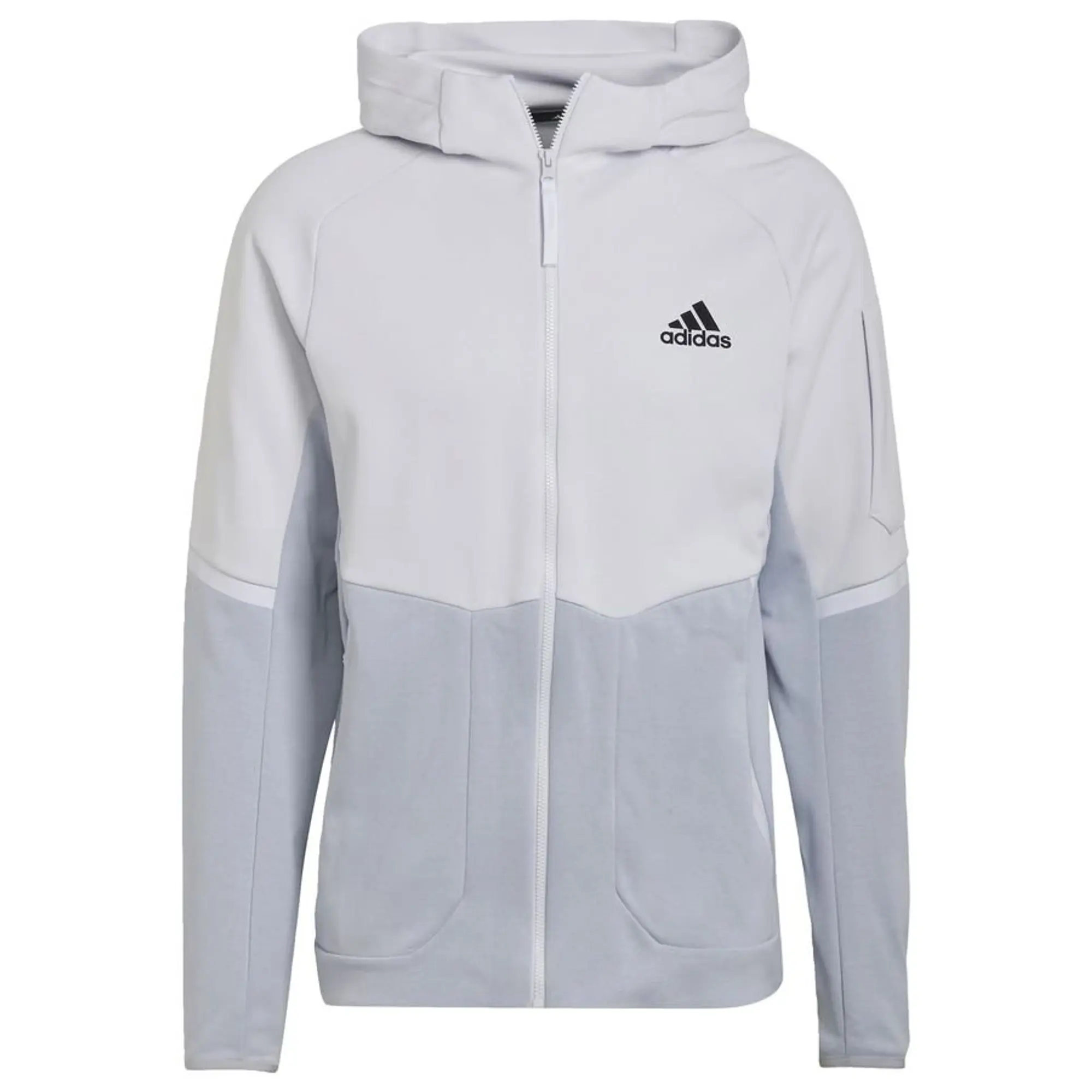 adidas Designed For Gameday Full-Zip Jacket Mens Fleece - Grey M