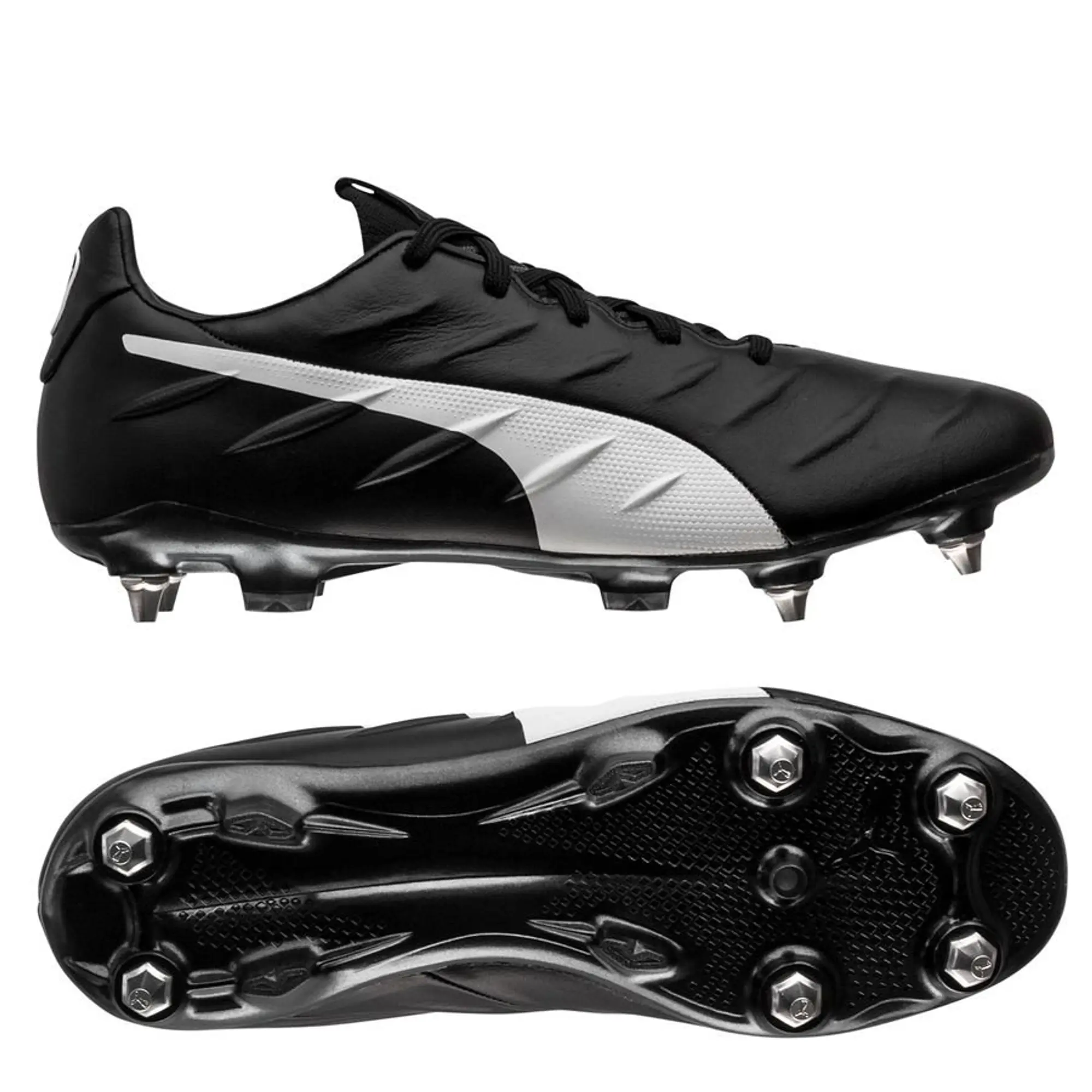 Puma King Platinum 21 MxSG Black Mens Football Boots Leather