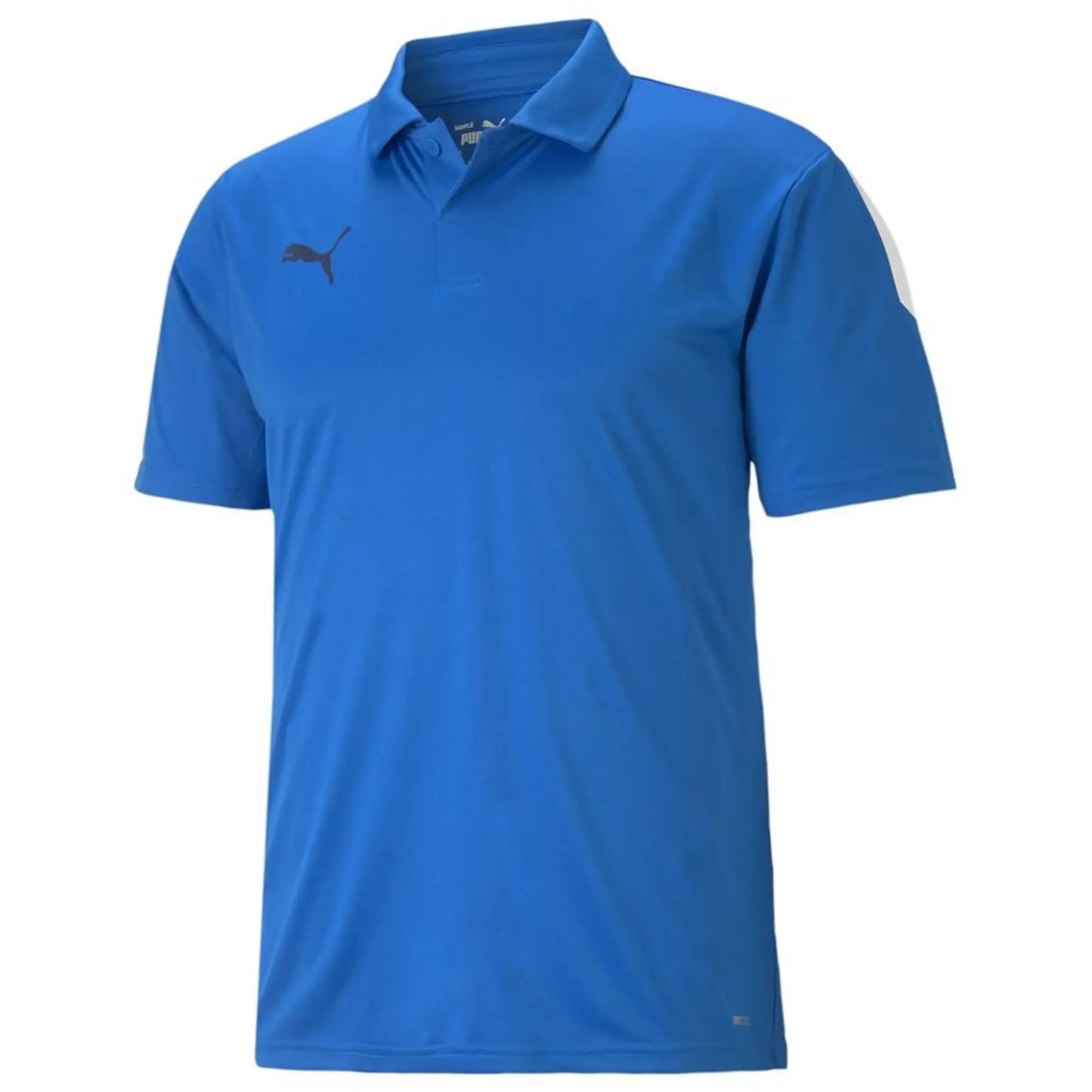 Teamliga Sideline Polo Electric Blue Lemonade-Puma White - ['Blue']