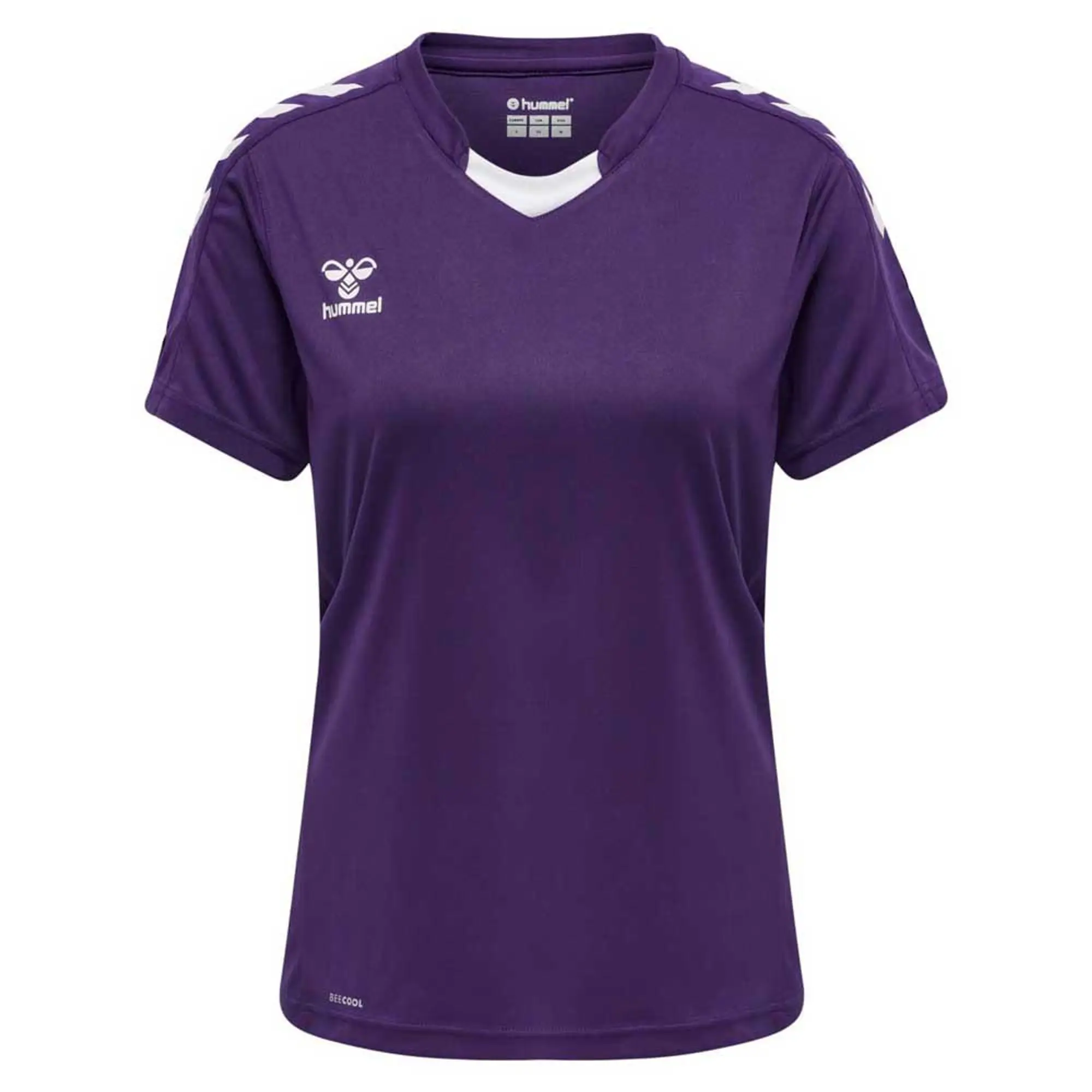 Hummel Short-Sleeved Sports Jersey - ['Purple', 'White']
