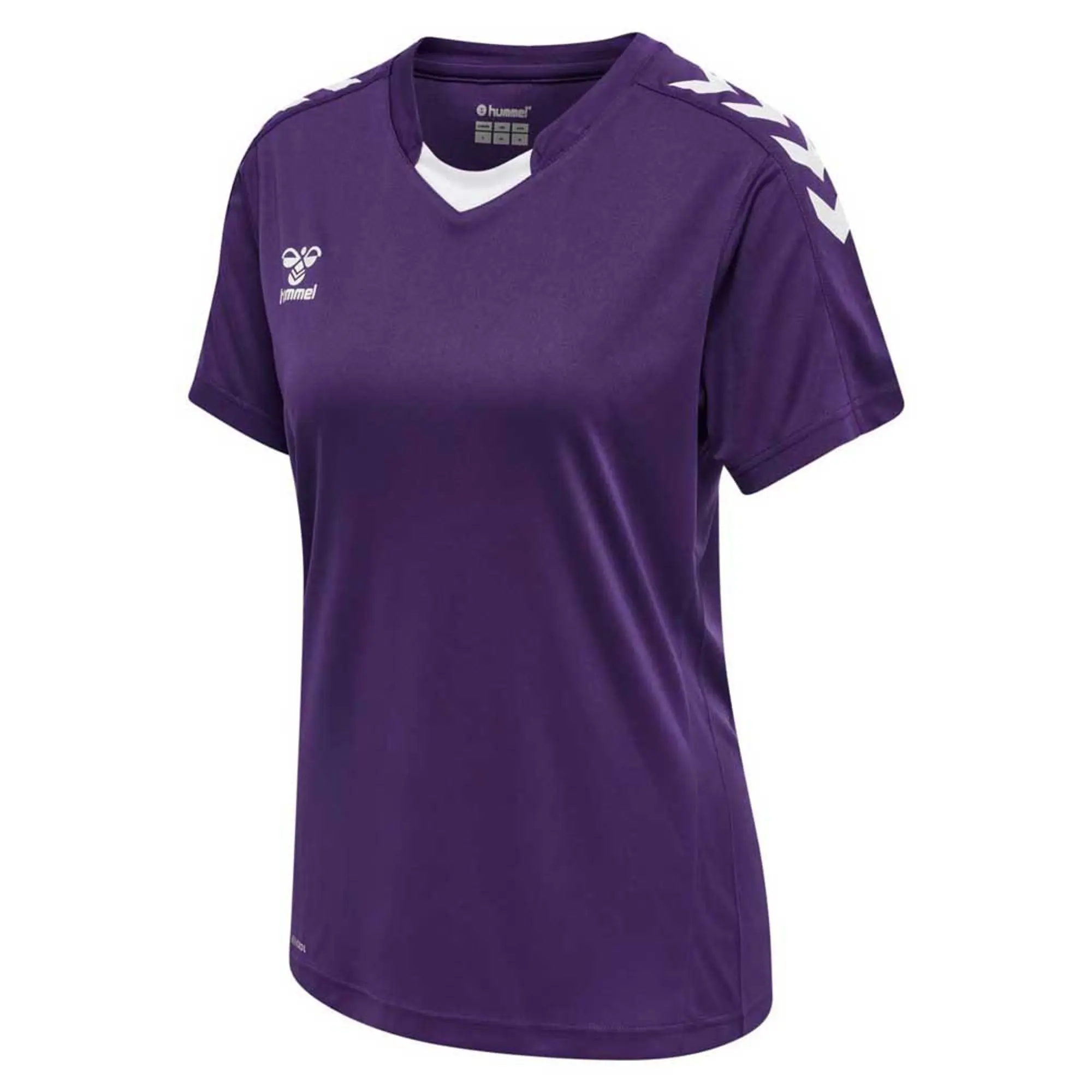 Hummel Short-Sleeved Sports Jersey - ['Purple', 'White']