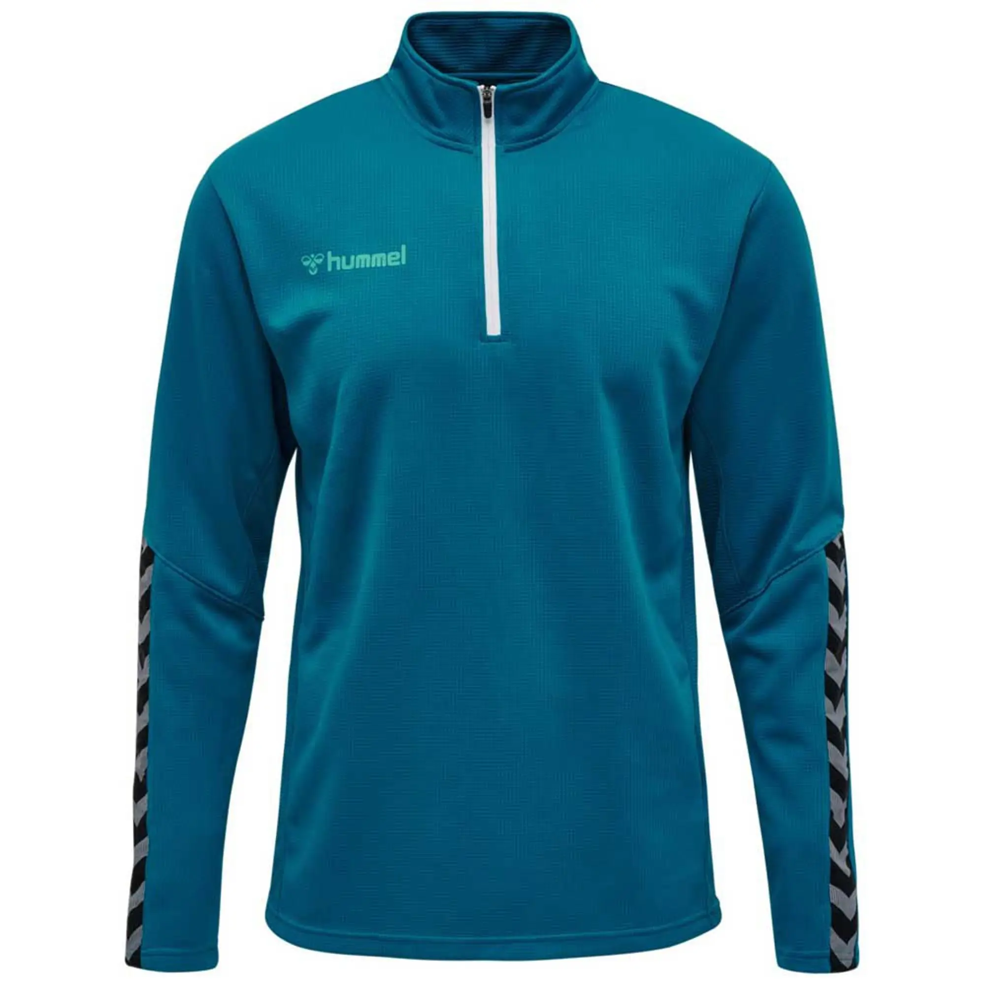 Hummel Half-Zip Sweatshirt With Chevrons - ['Blue']