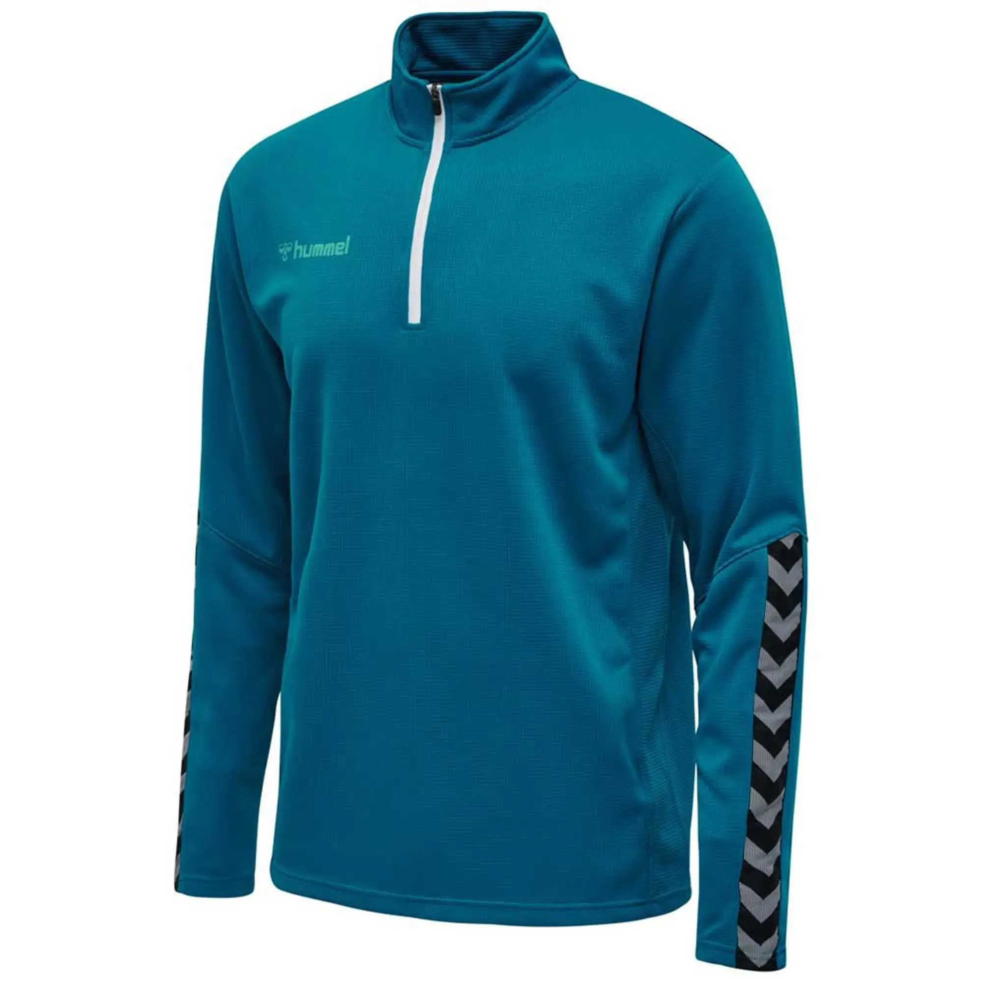 Hummel Half-Zip Sweatshirt With Chevrons - ['Blue']