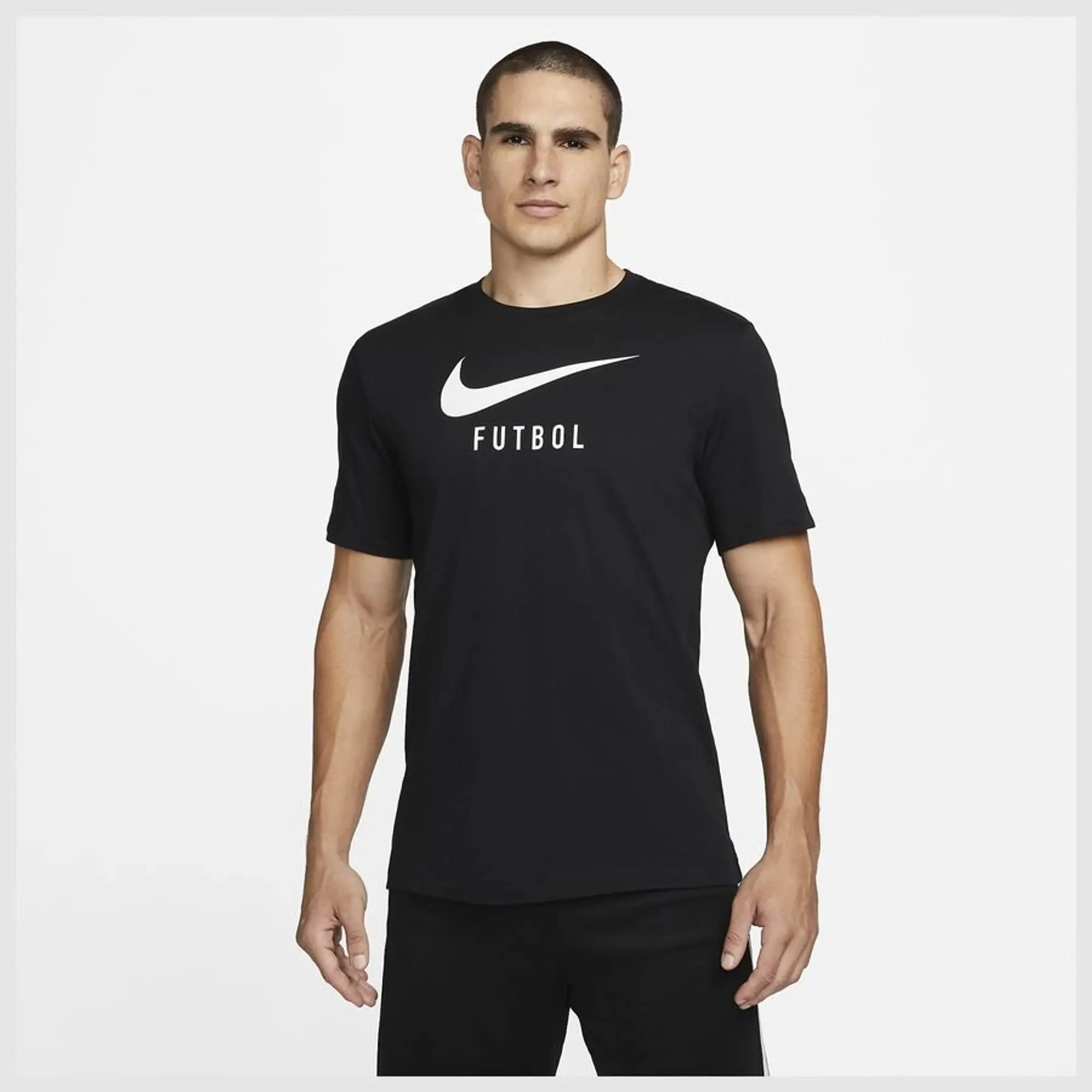 Nike T-Shirt Swoosh Futbol - ['Black']