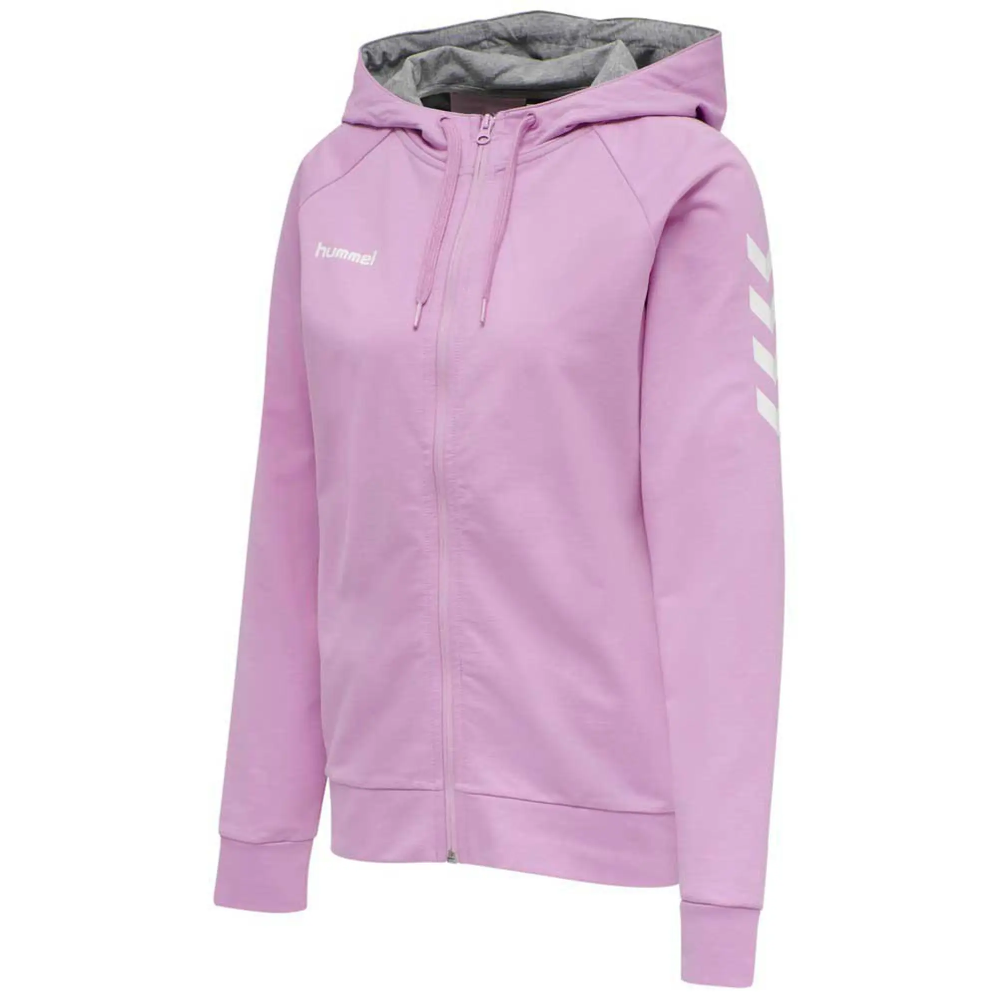 Hummel Go Cotton Full Zip Sweatshirt  - Purple