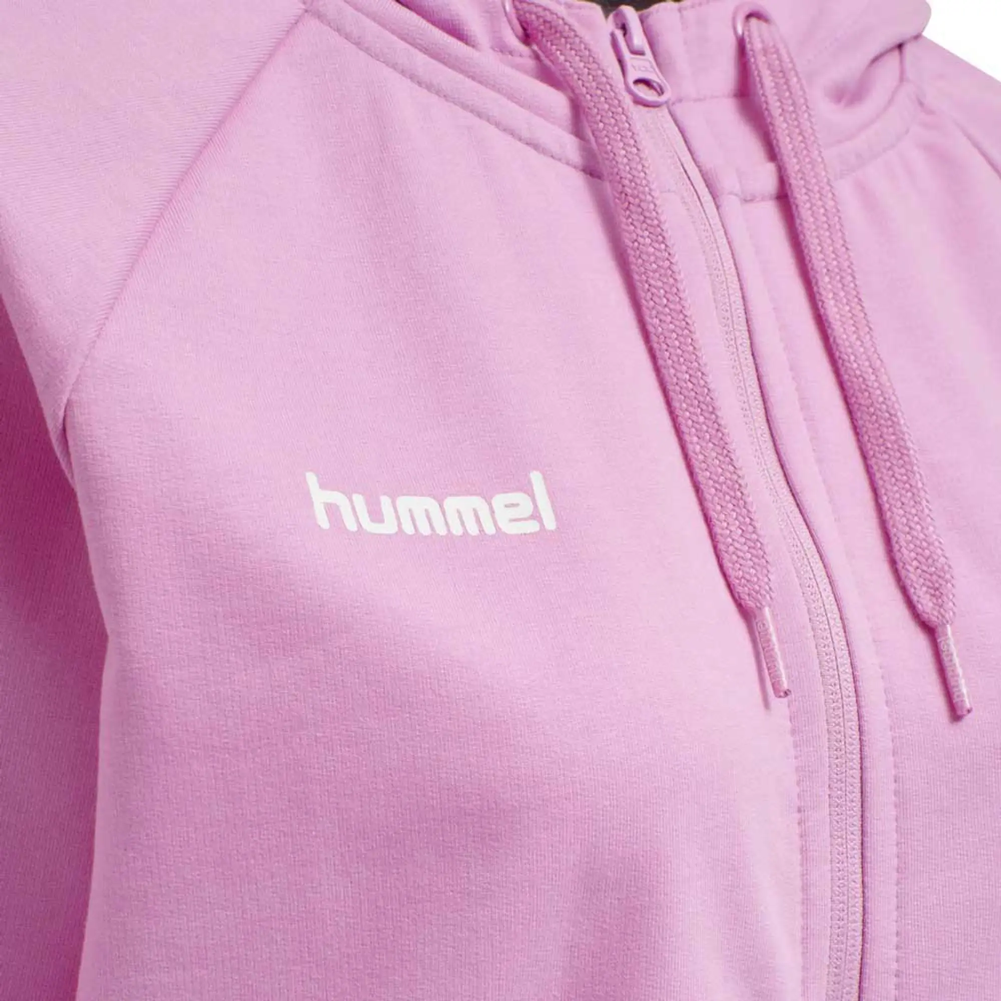 Hummel Go Cotton Full Zip Sweatshirt  - Purple