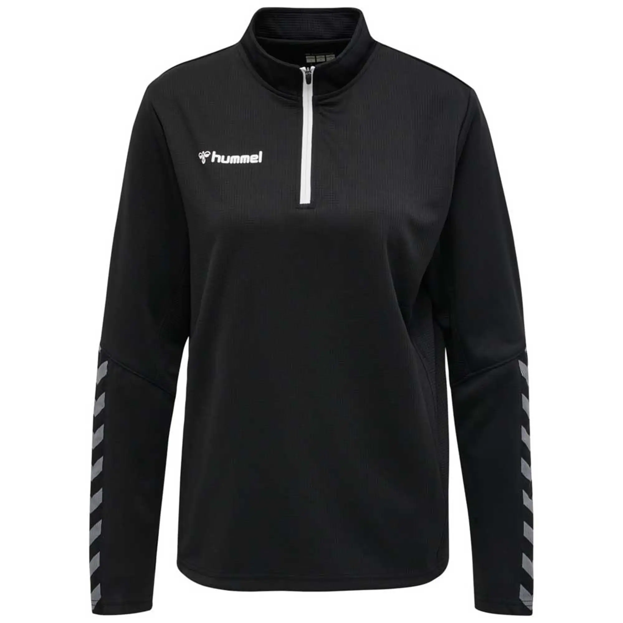 Hummel Half-Zip Sweatshirt With Chevrons - ['White', 'Black']