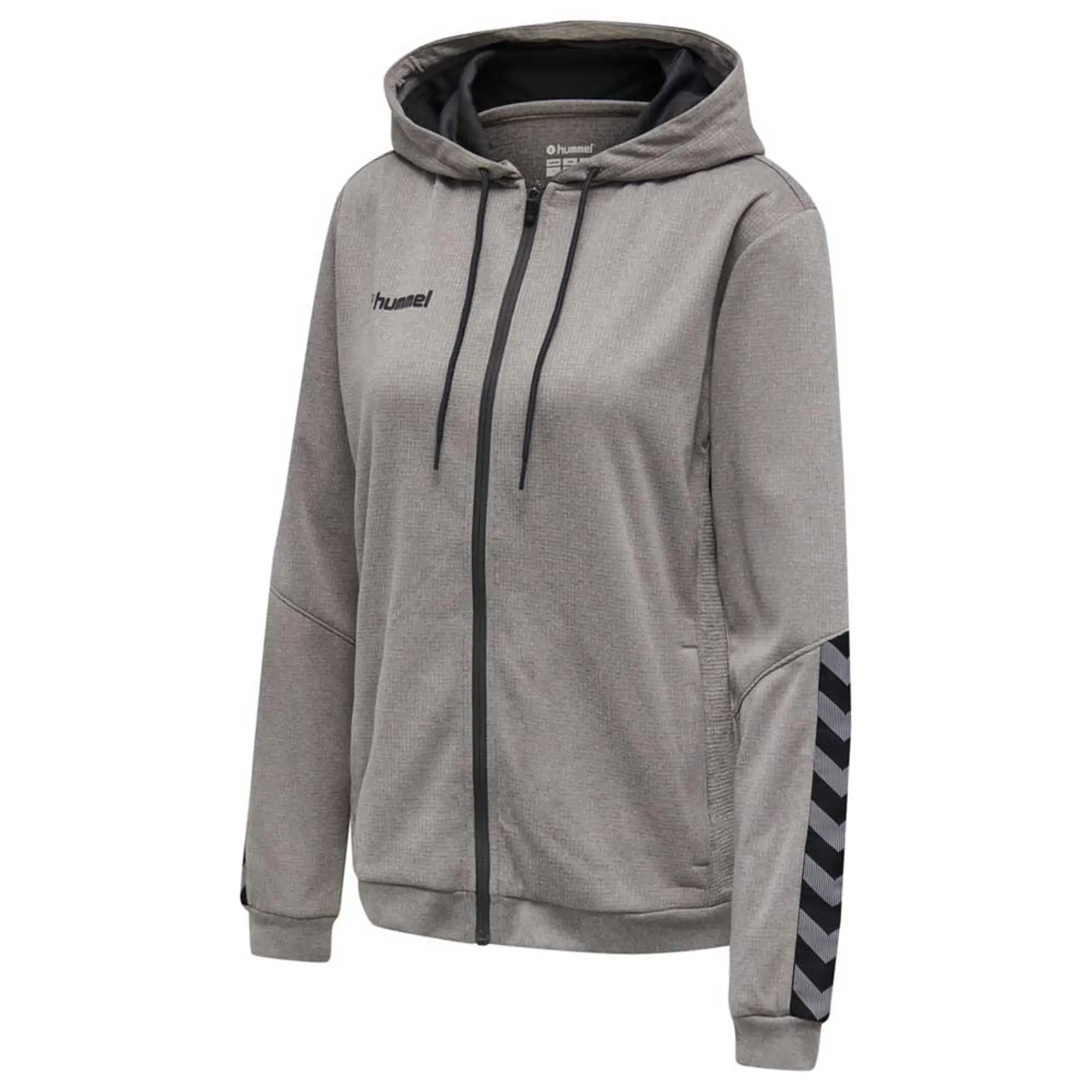 Hummel Zip Hoodie - ['Grey']