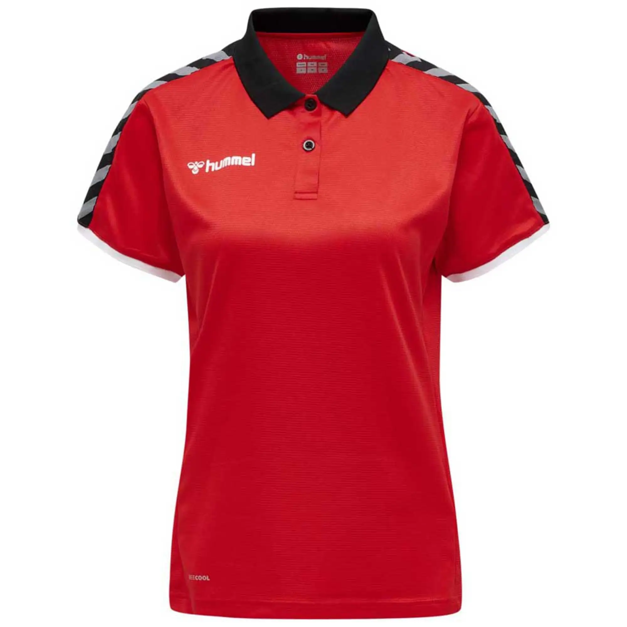 Hummel Authentic Functional Short Sleeve Polo  - Red