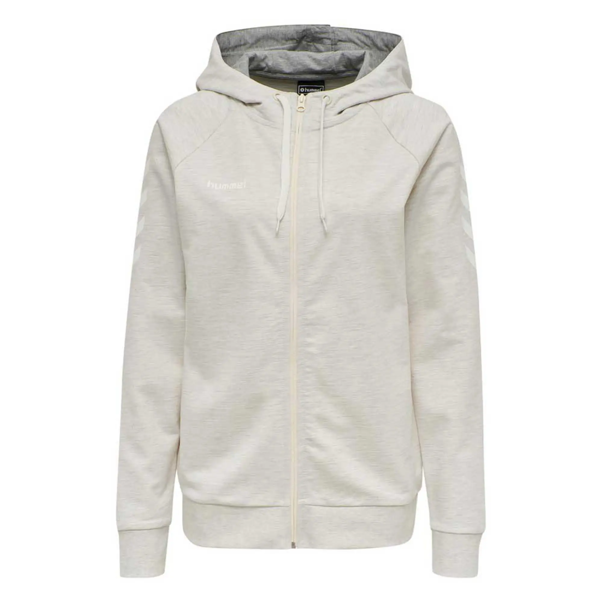 Hummel Fashionable Women's Zip Hoodie With Shoulder Chevrons -