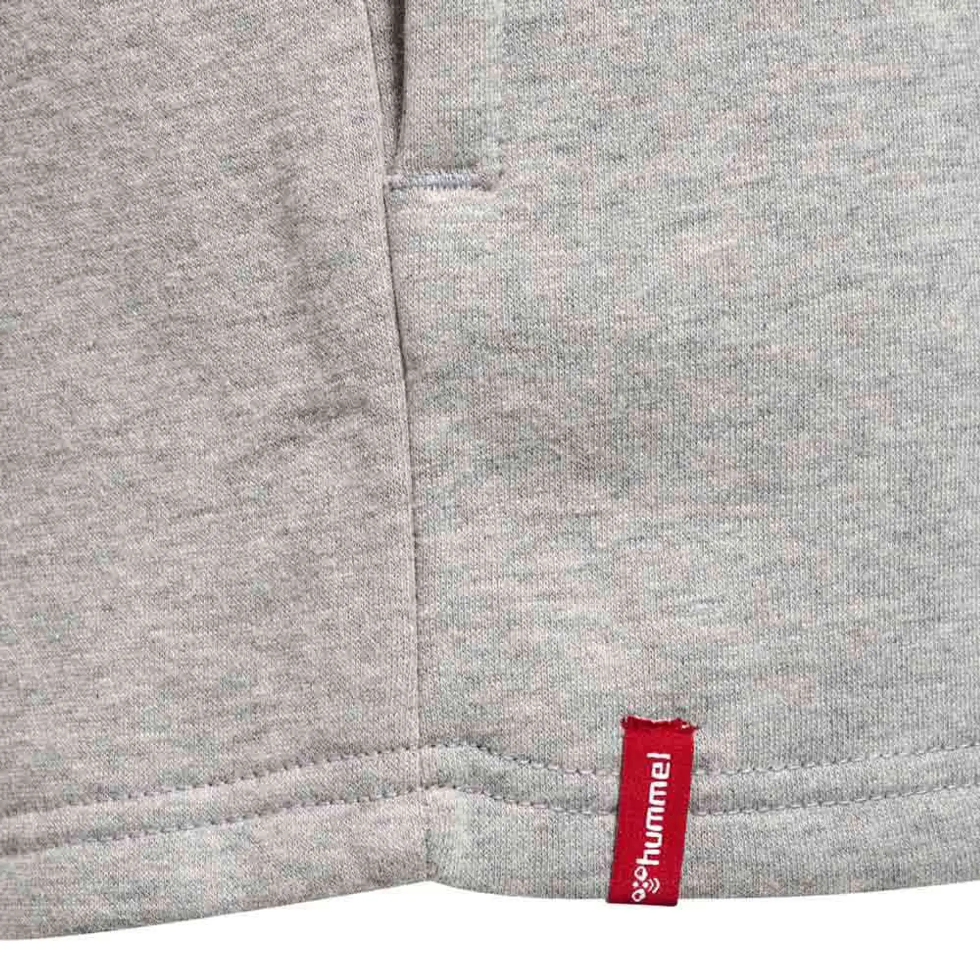 Hummel Red Basic Sweat Shorts  - Grey
