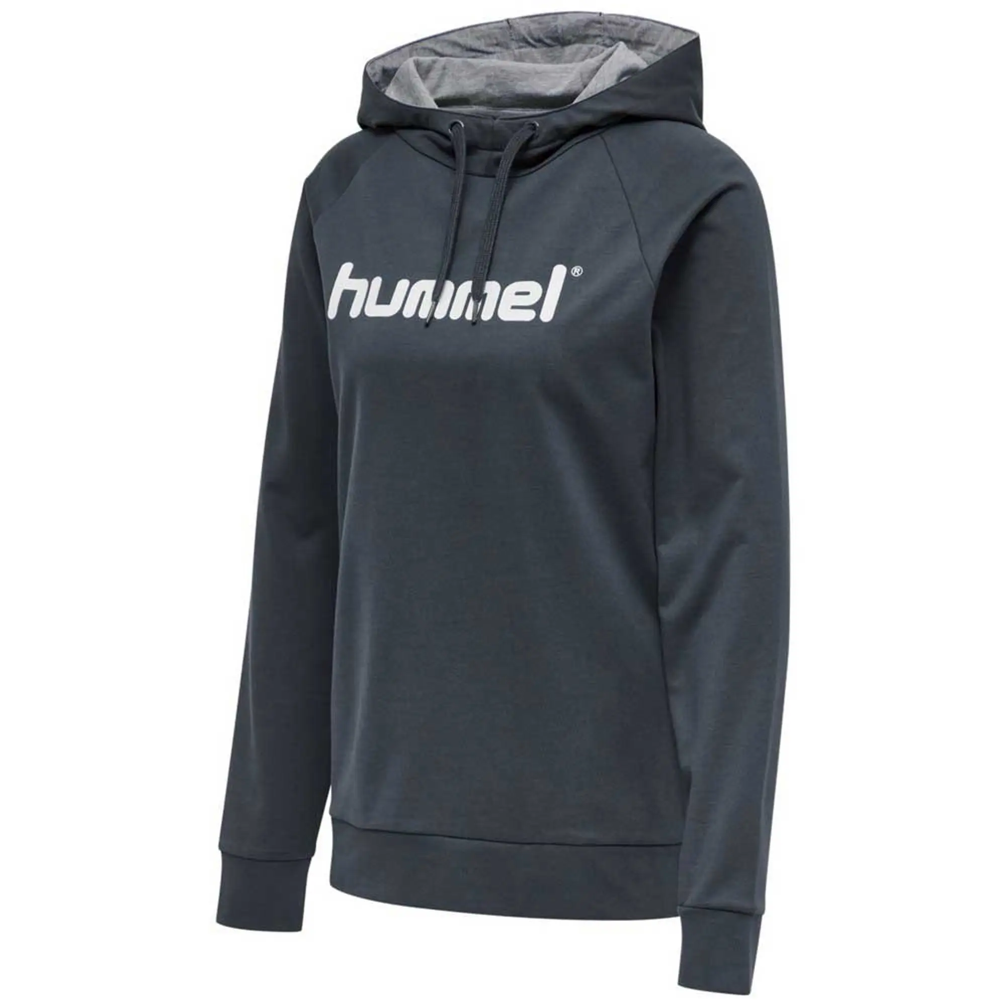 Hummel Go Cotton Logo Hoodie  - Grey