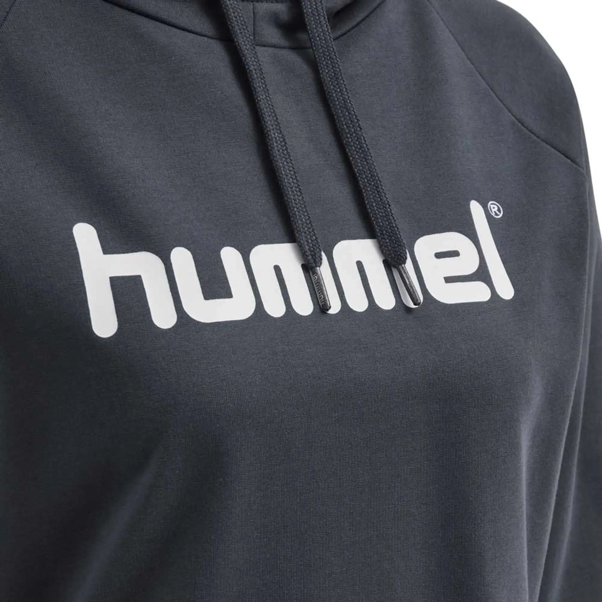 Hummel Go Cotton Logo Hoodie  - Grey