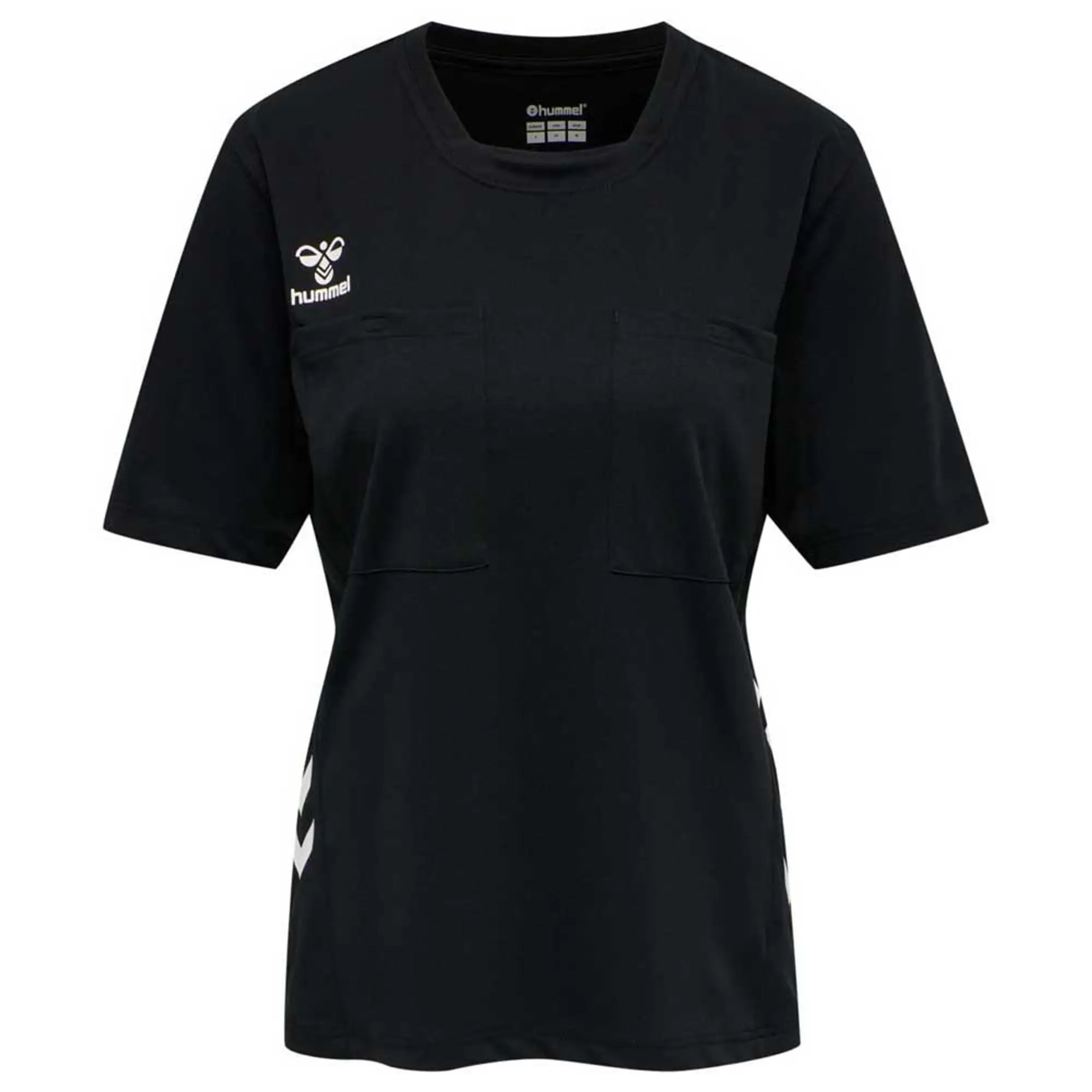 Hummel Referee Chevron Short Sleeve T-shirt  - Black
