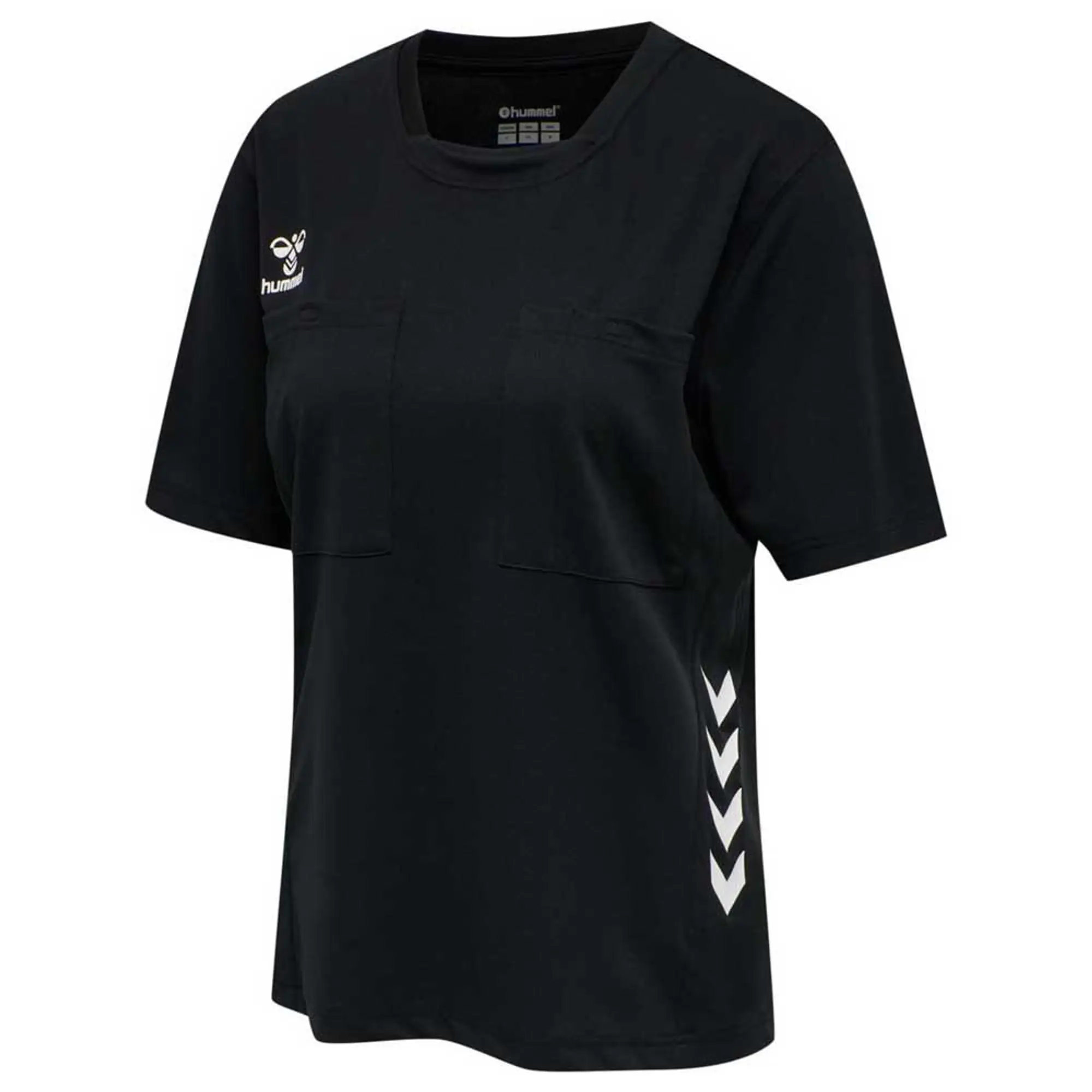 Hummel Referee Chevron Short Sleeve T-shirt  - Black