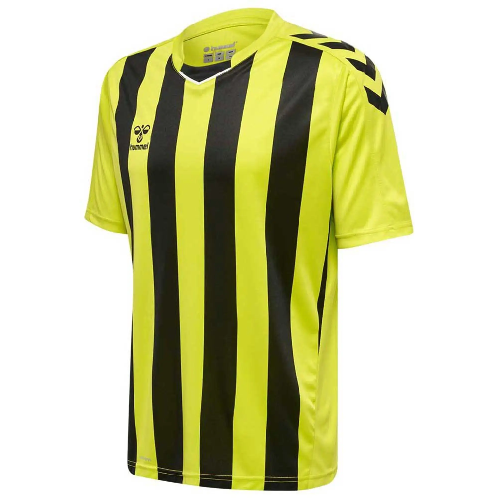 Hummel Core Xk Striped Short Sleeve T-shirt  - Yellow