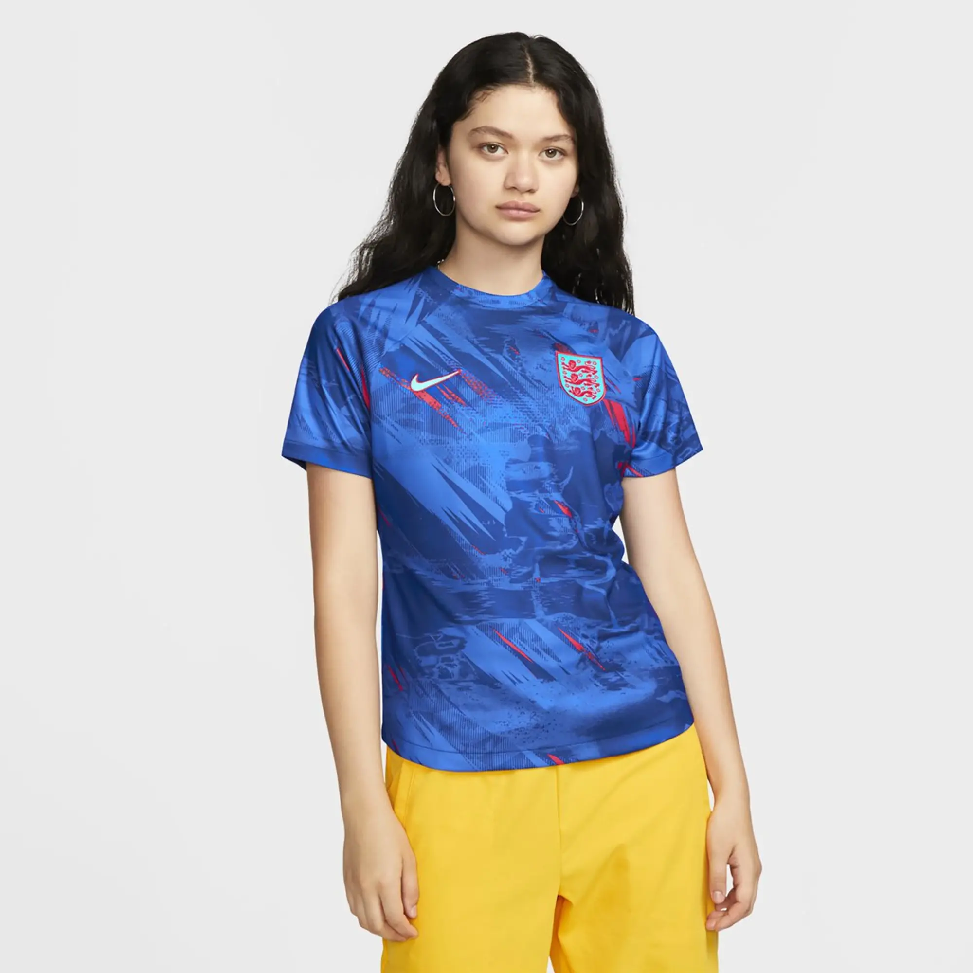 Nike England Womens SS Pre-Match Away Shirt 2022